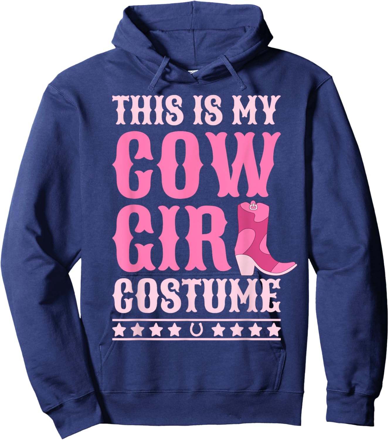Western Cowgirl Outfit Women Cowboy Cute Cowgirl Costume Hoodie - Hoodie | Navy