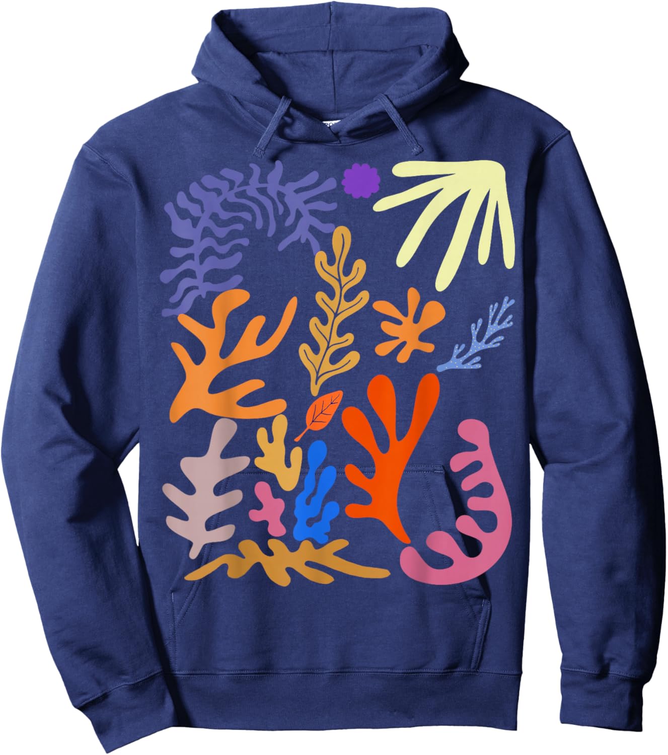 Matisse Painting Ästhetische Blume Künstliche Abstrakte Herbst Hoodie - Hoodie | Navy