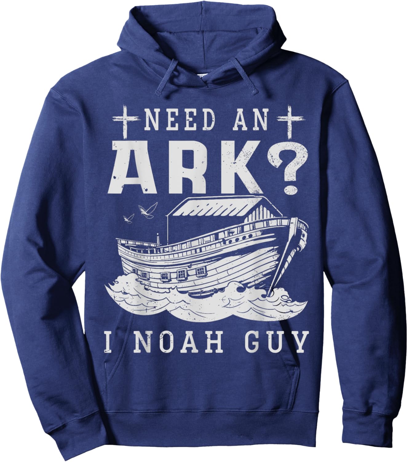 Need An Ark I Noah Guy Christian God Jesus Bible Verse Hoodie - Hoodie | Navy
