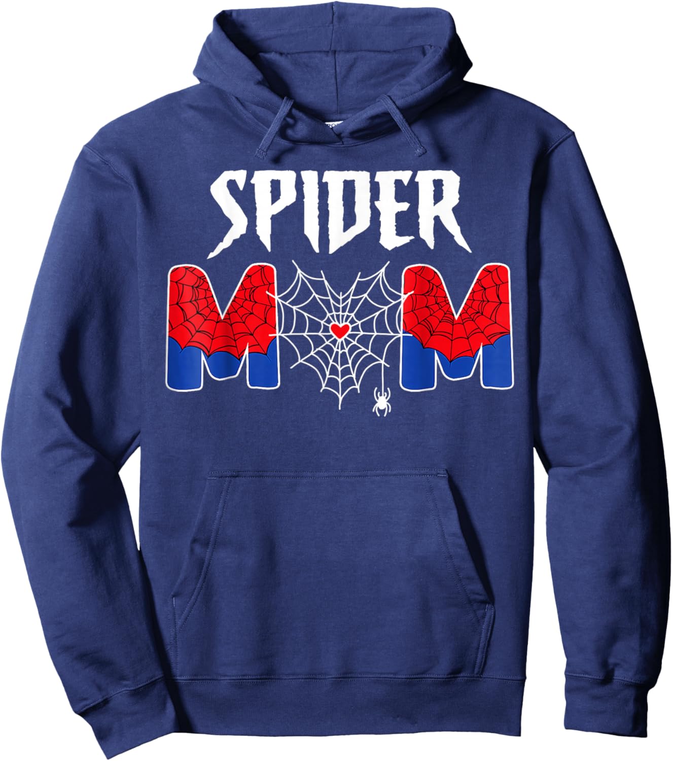 Funny Spider Mom Mama Mothers Day Girls Love Hoodie - Hoodie | Navy