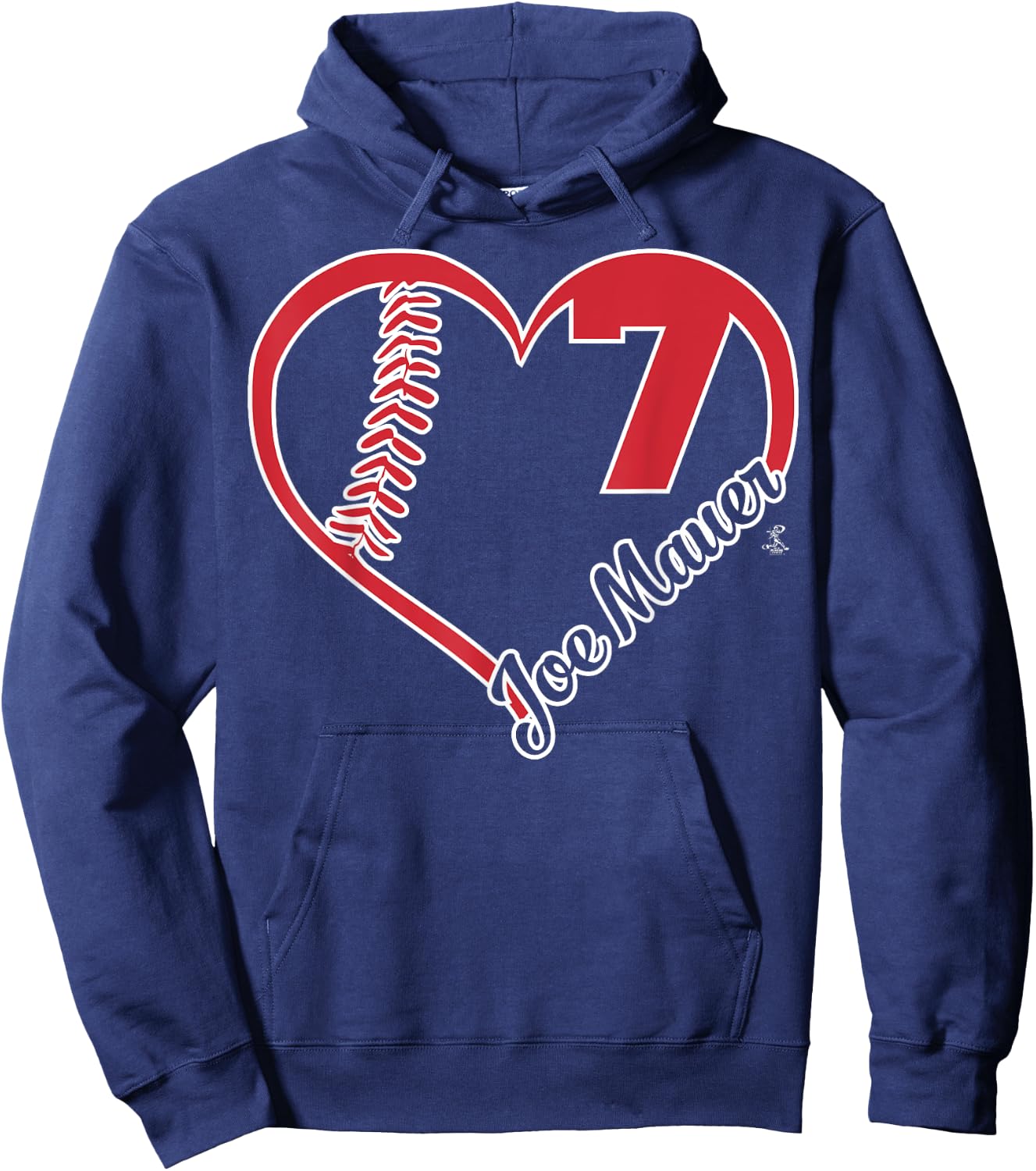 Joe Mauer Heart Team - Apparel Hoodie - Hoodie | Navy