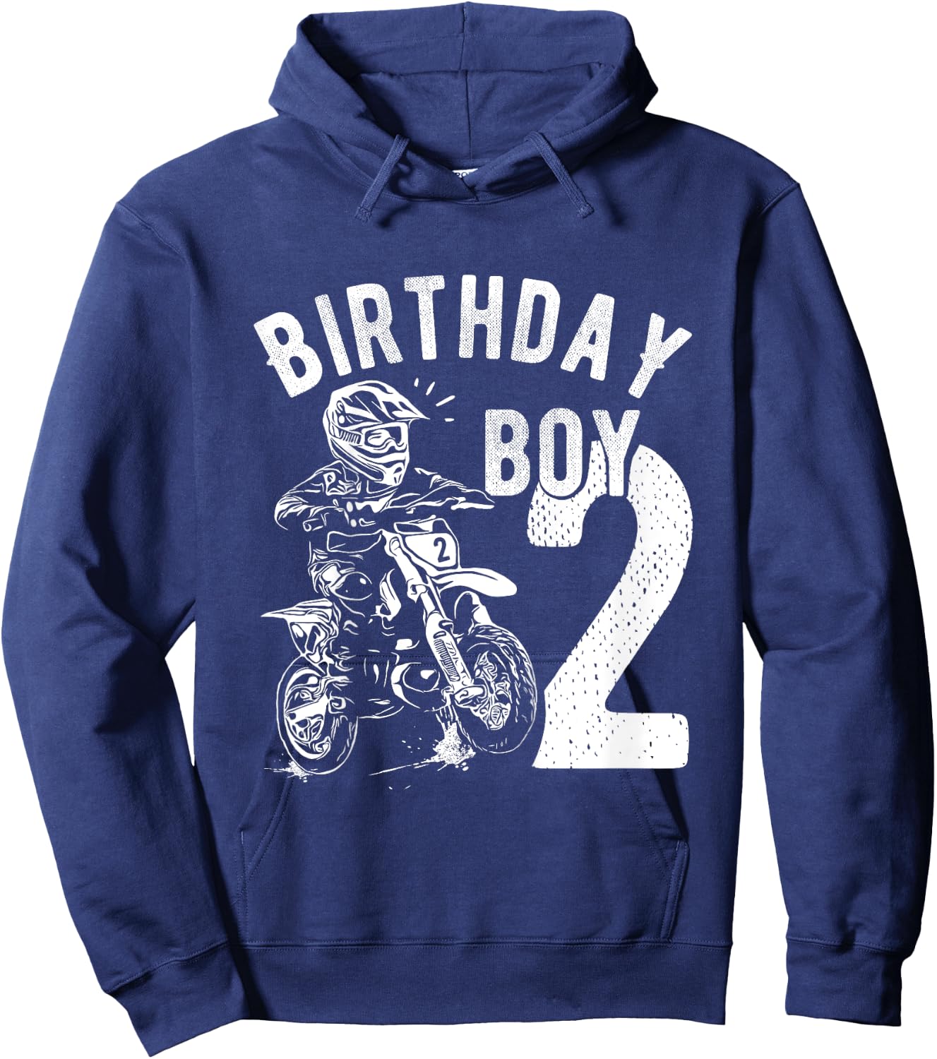 Kids 2 years old kid - Birthday boy - Dirt bike - Motorcycle Hoodie - Hoodie | Navy