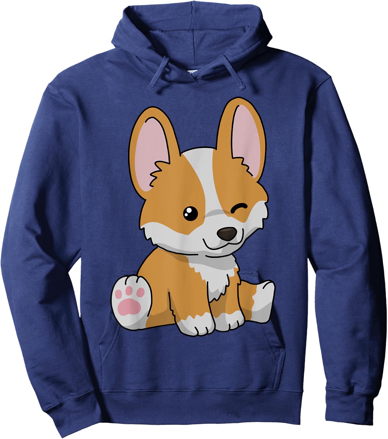 Corgi Gifts For Kids & Adults Black Classic Fit Short Sleeve & Men Hoodie - Hoodie | Navy