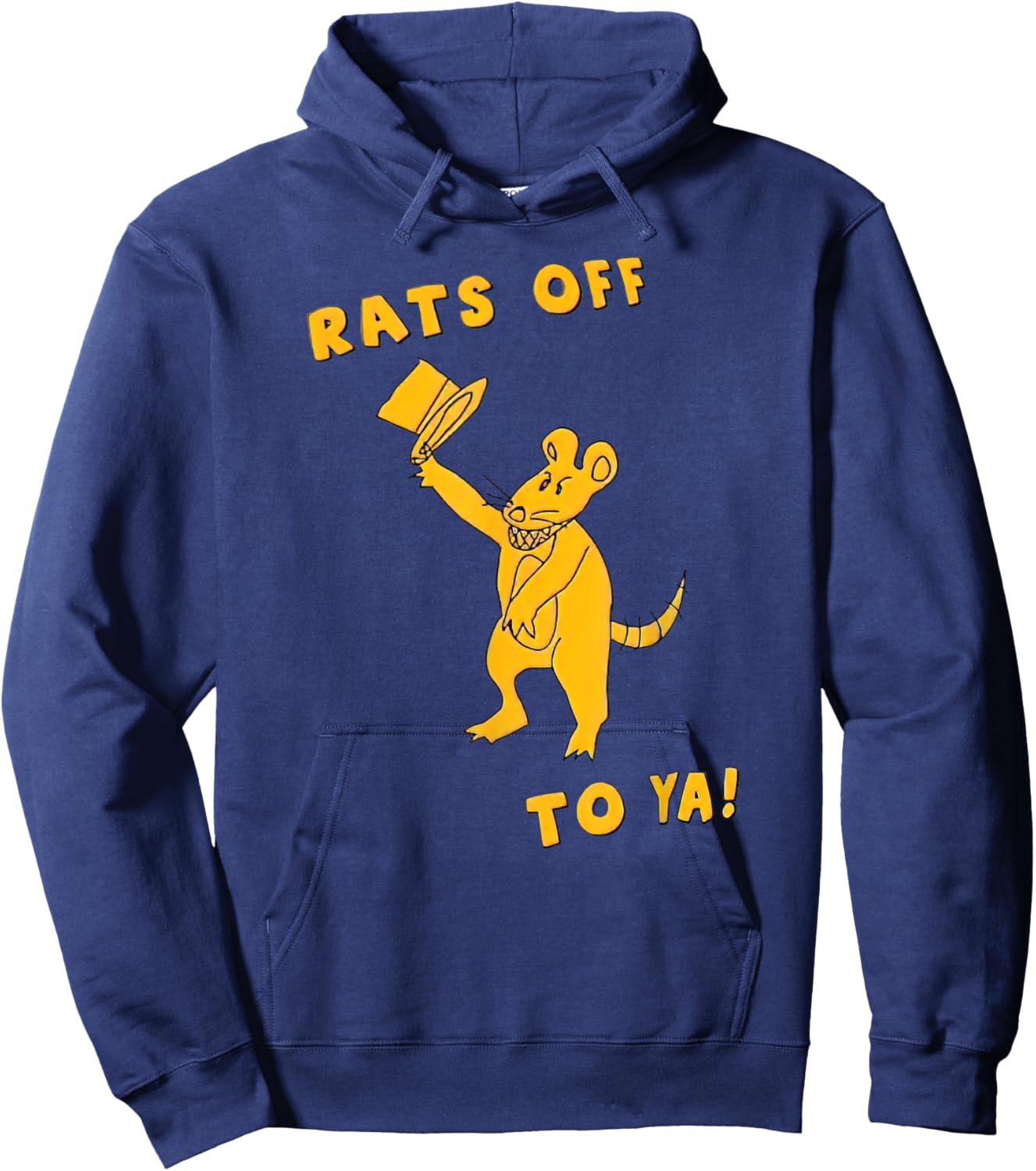Rats Off To Ya! Funny Mouse Costume Magician Rat Novelty Hoodie - Hoodie | Navy