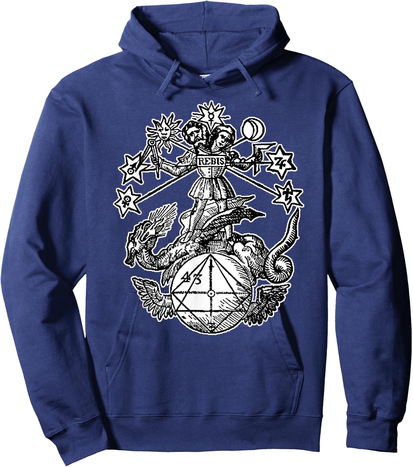 Rebis Symbol ~ Twofold Matter Hoodie - Hoodie | Navy