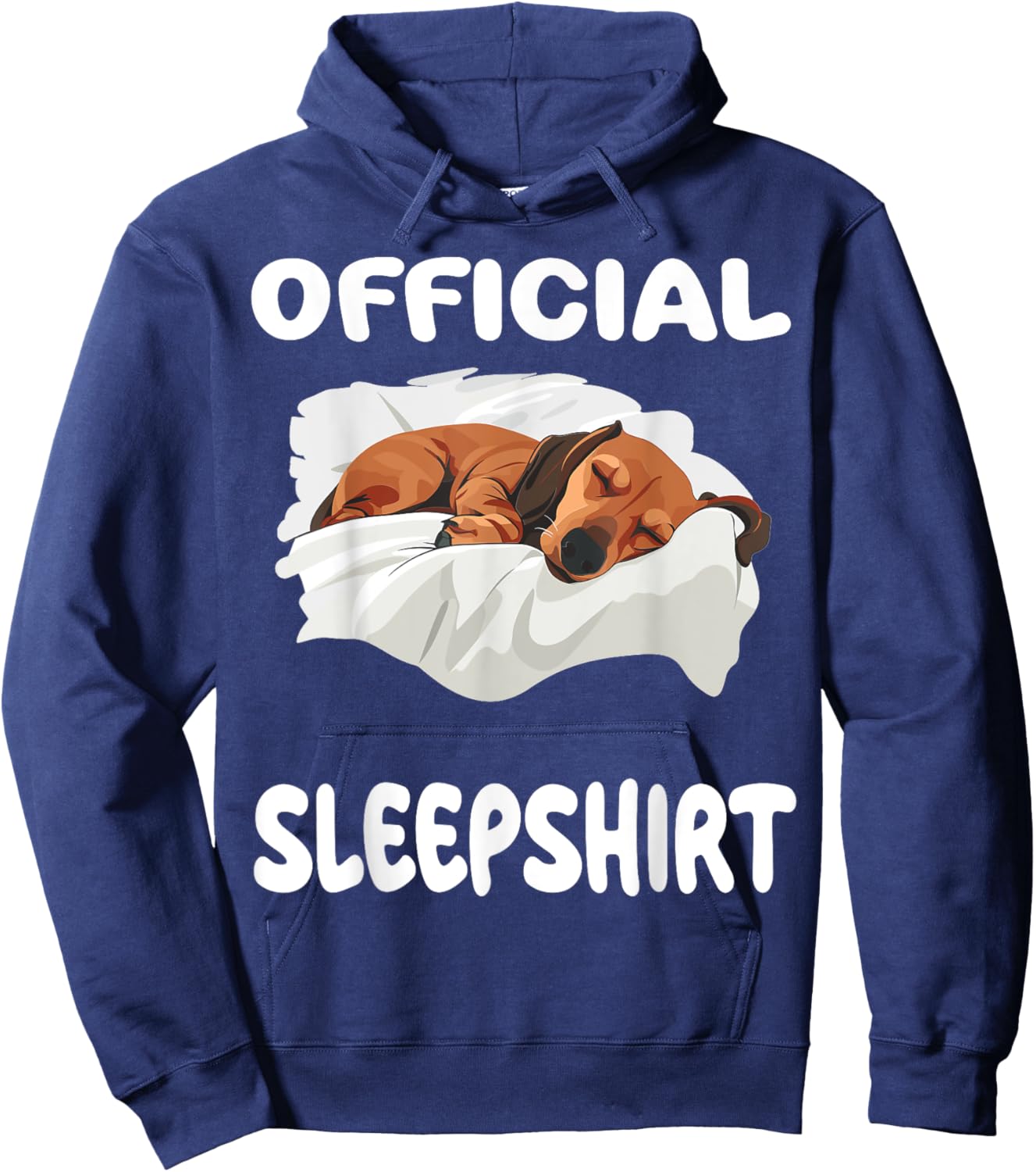 Dachshund Doxie Dog Official Sleepshirt Pajamas Nightgown Hoodie - Hoodie | Navy