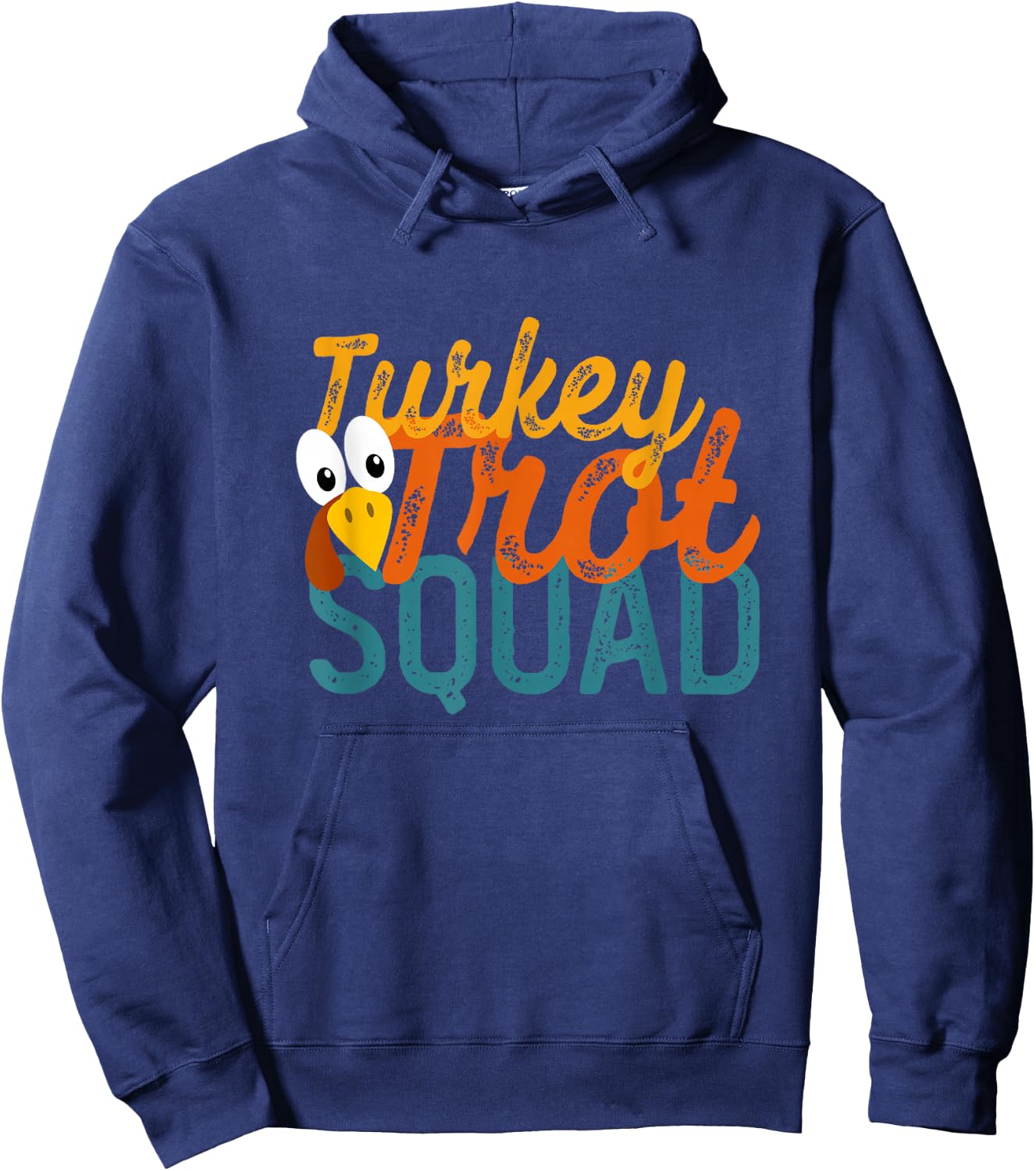 Vintage Turkey Trot Squad Hoodie - Hoodie | Navy
