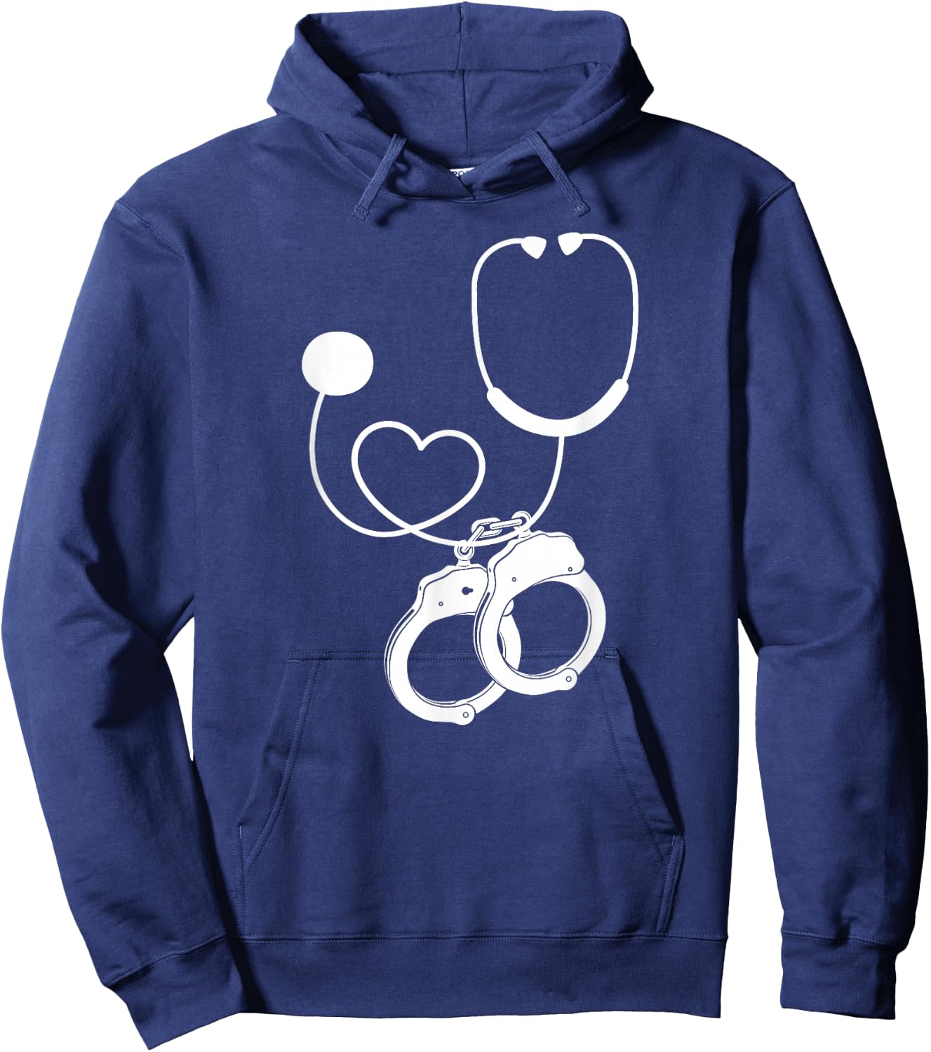 LPN Correctional Nurse Nursing Stethoscope Officer Women Men Hoodie - Hoodie | Navy