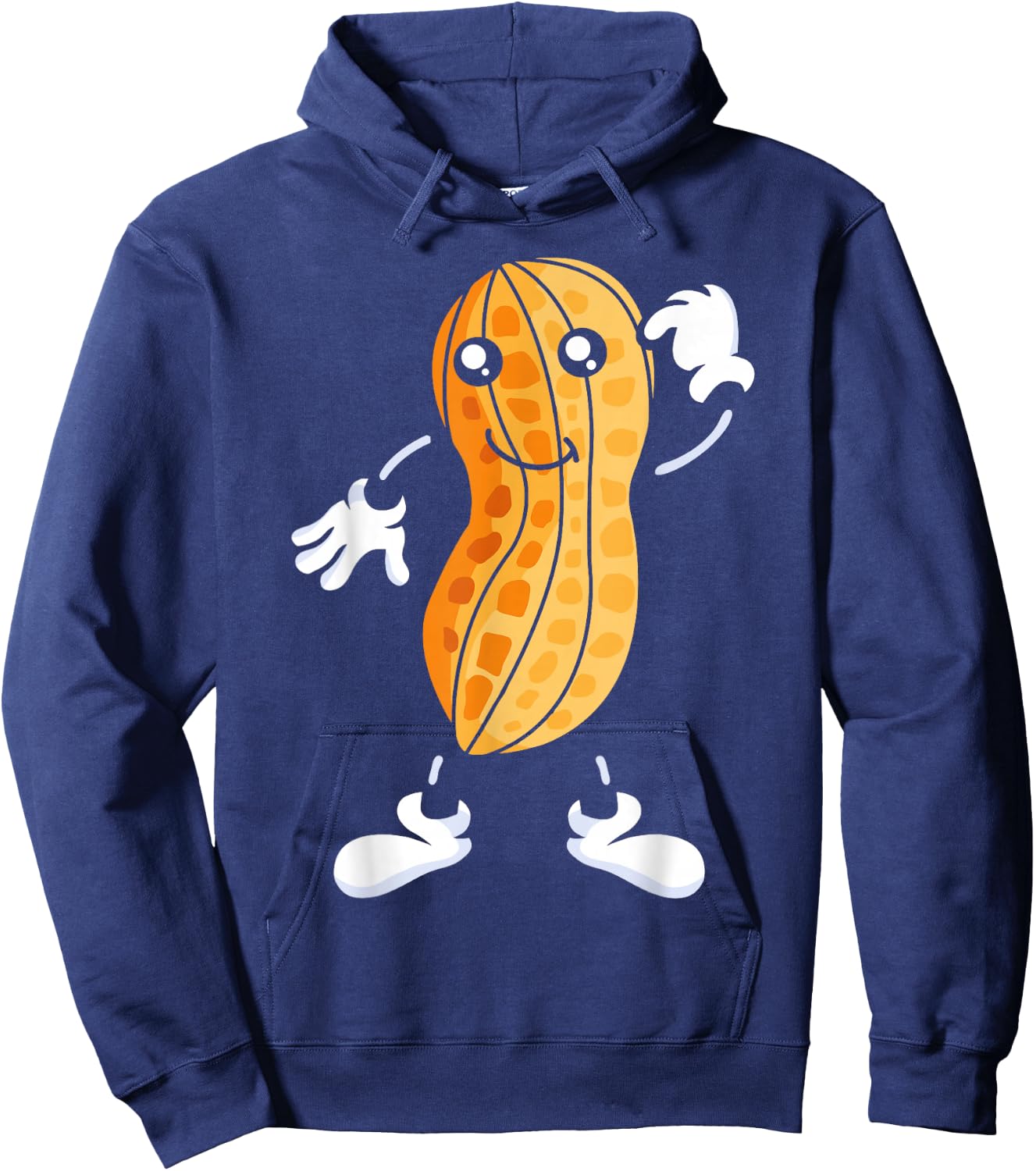 Peanut Graphic Gift, Nut Design, Peanut Design Small Hoodie - Hoodie | Navy