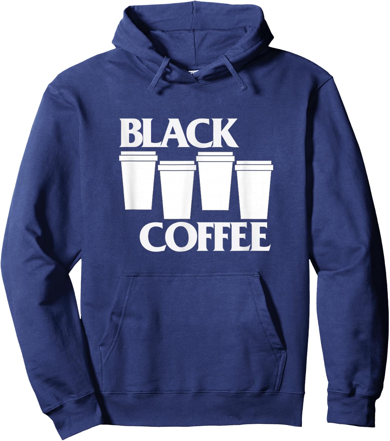Black Coffee Punk Hoodie - Hoodie | Navy