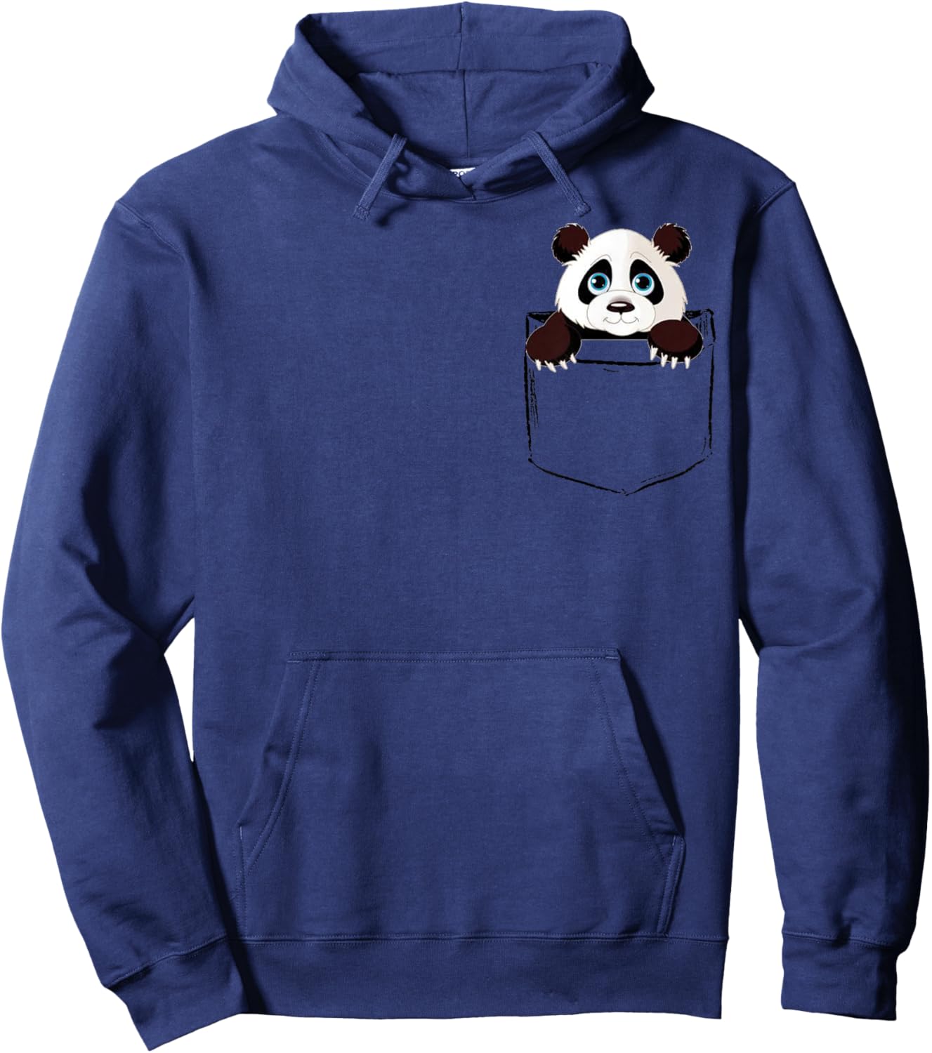 Cute Panda In Pocket Giant Bear Animal Lover Boys Girls Hoodie - Hoodie | Navy