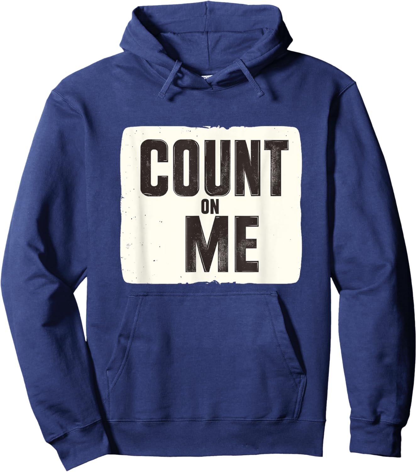 Cool Look with this Speech Costume for Count on me Lovers Hoodie - Hoodie | Navy
