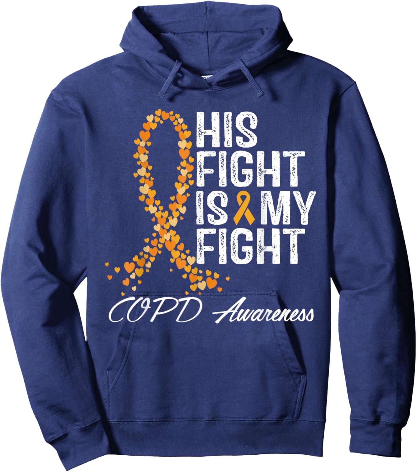 COPD Awareness Fight Chronic Obstructive Pulmonary Disease Hoodie - Hoodie | Navy