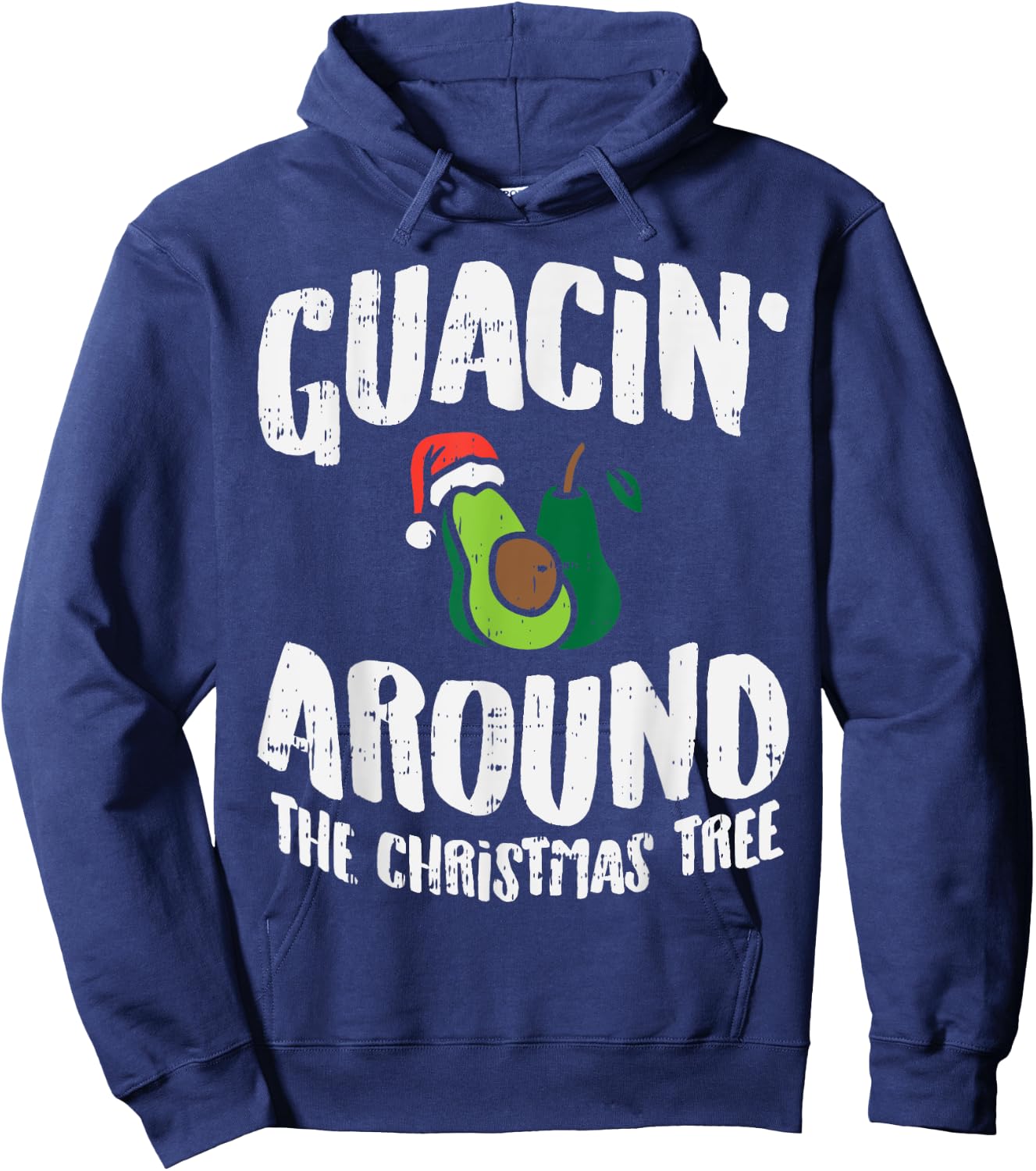 BoredKoalas Christmas Shirts Holiday Xmas Gifts Guacin Around The Christmas Tree Funny Mexican Navidad Gift -Adults Black Small Hoodie - Hoodie | Navy