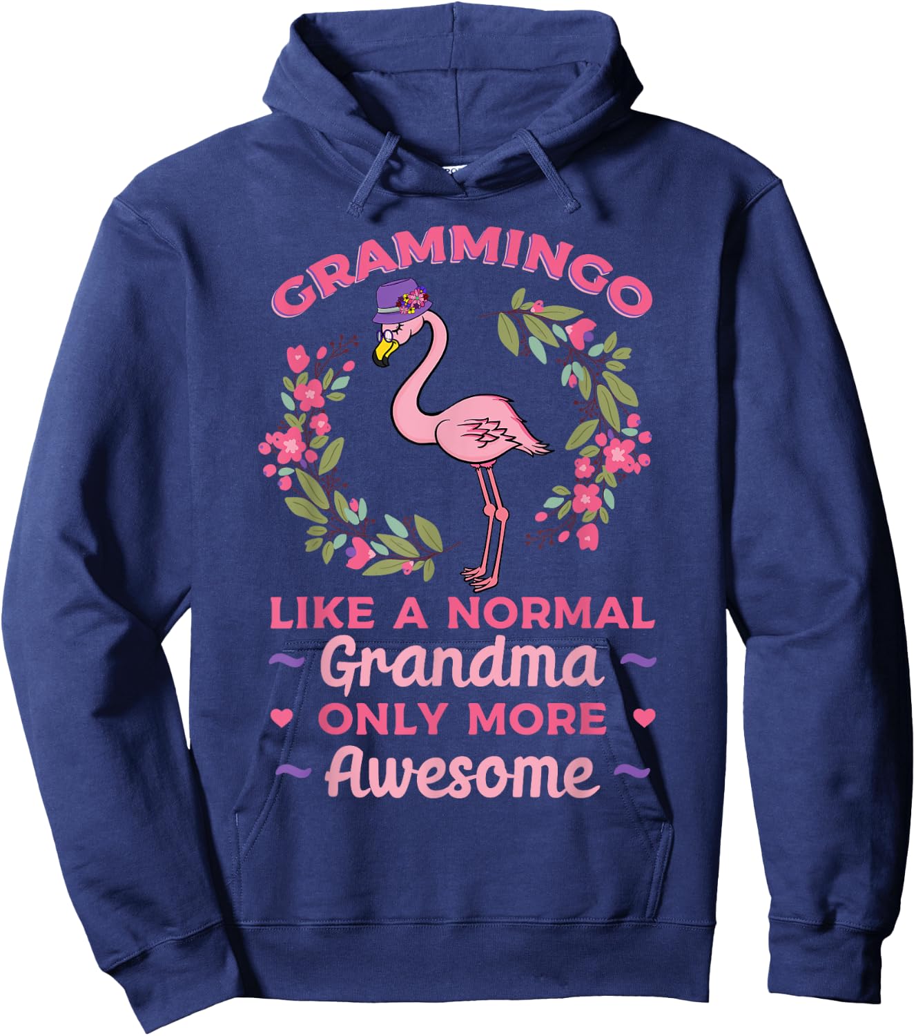 Grammingo Like A Normal Grandma Only More Awesome Grandmom Hoodie - Hoodie | Navy