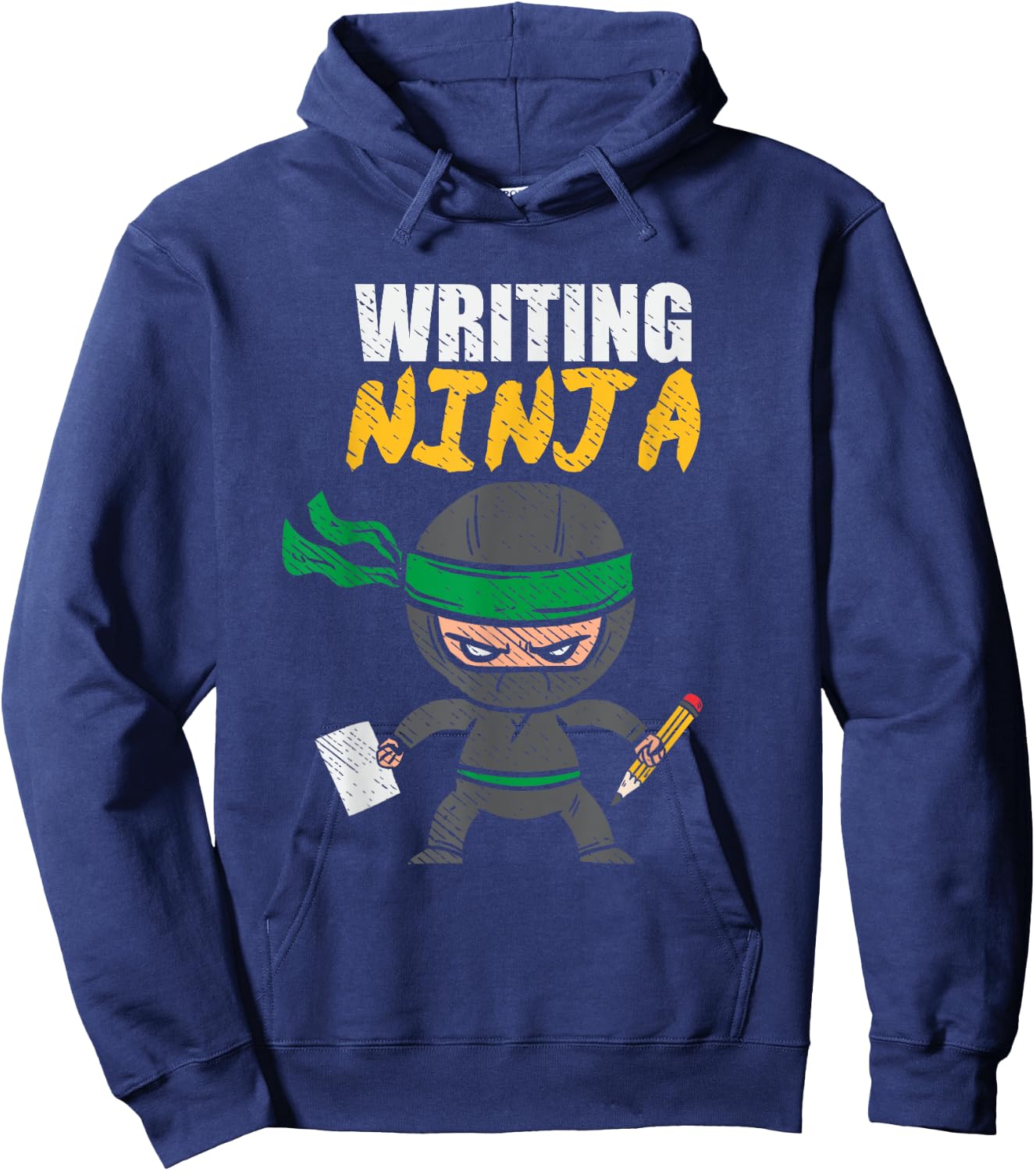 Writing Ninja Author Script Editor Book Lover Story Writer Hoodie - Hoodie | Navy