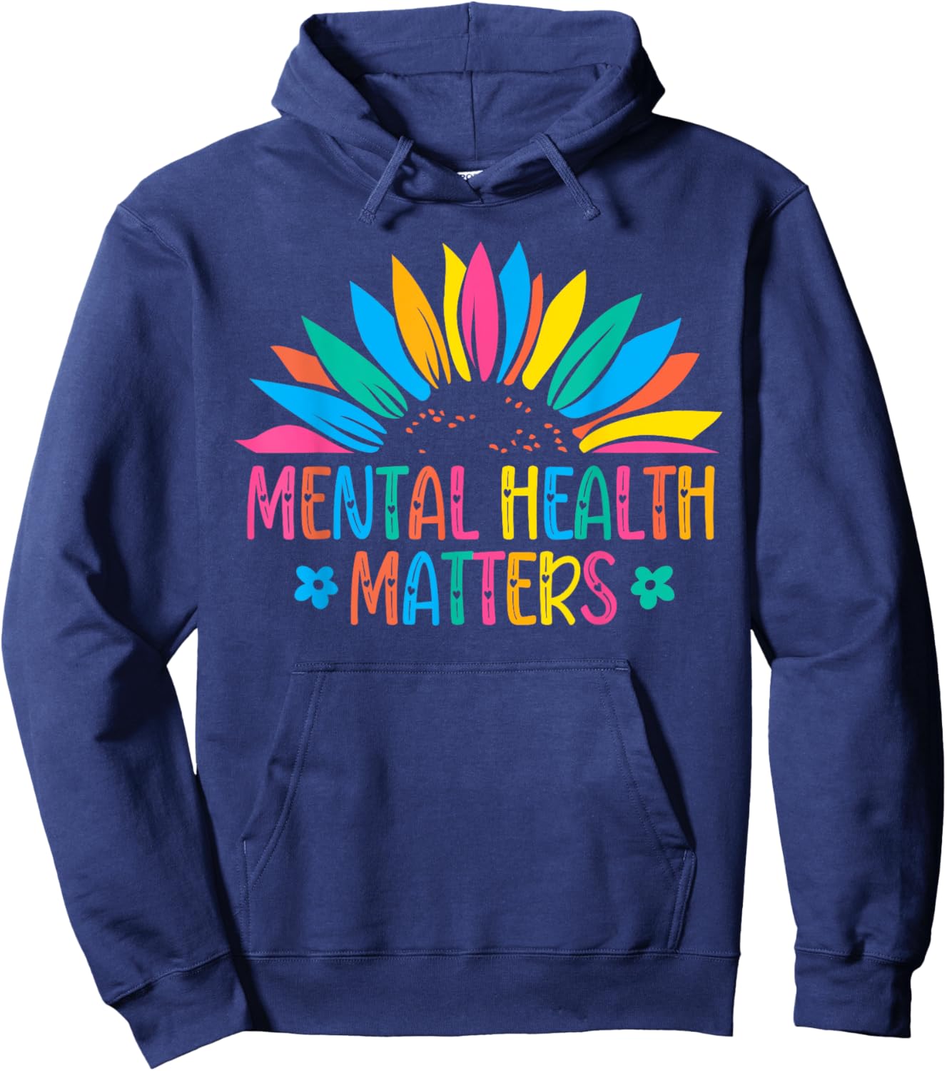 Mental Health Matters Brain Illness Mental Health Awareness Hoodie - Hoodie | Navy