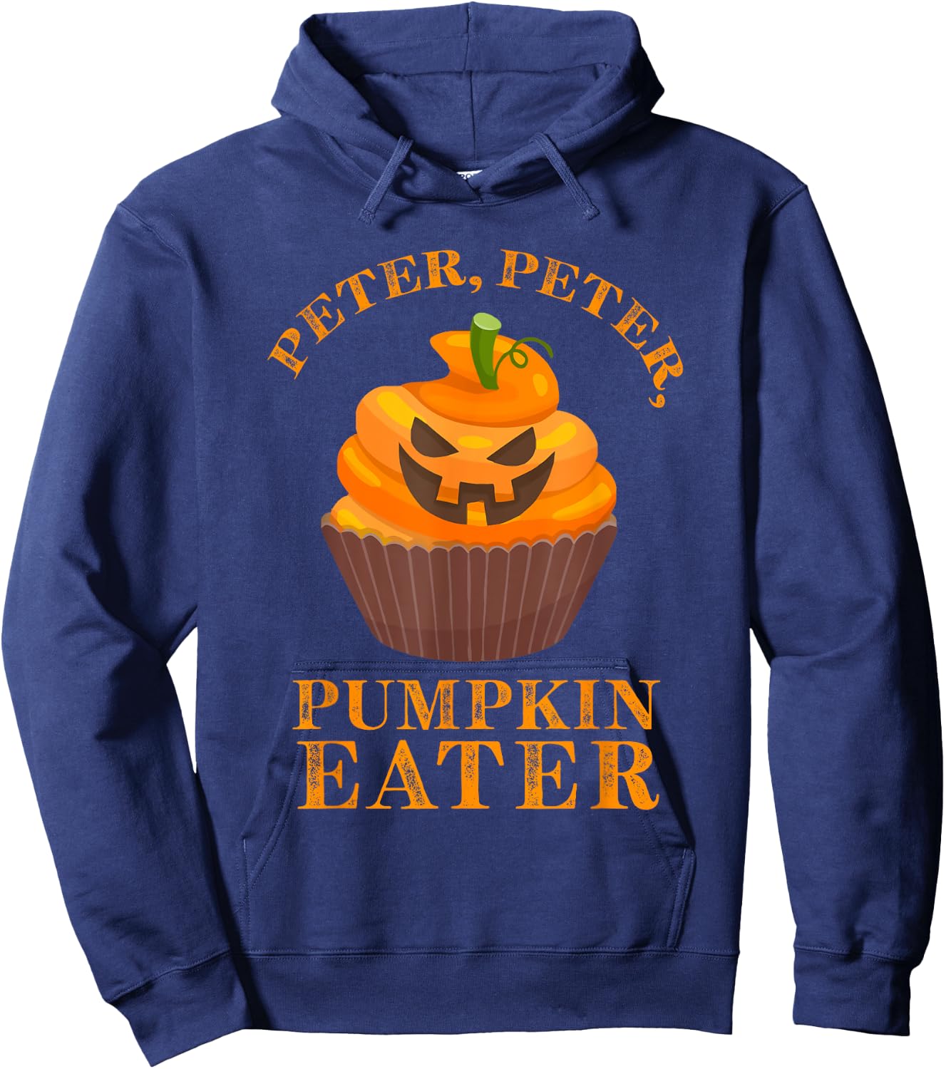 Peter Peter Pumpkin Eater Cupcake Halloween Costume Gift Hoodie - Hoodie | Navy