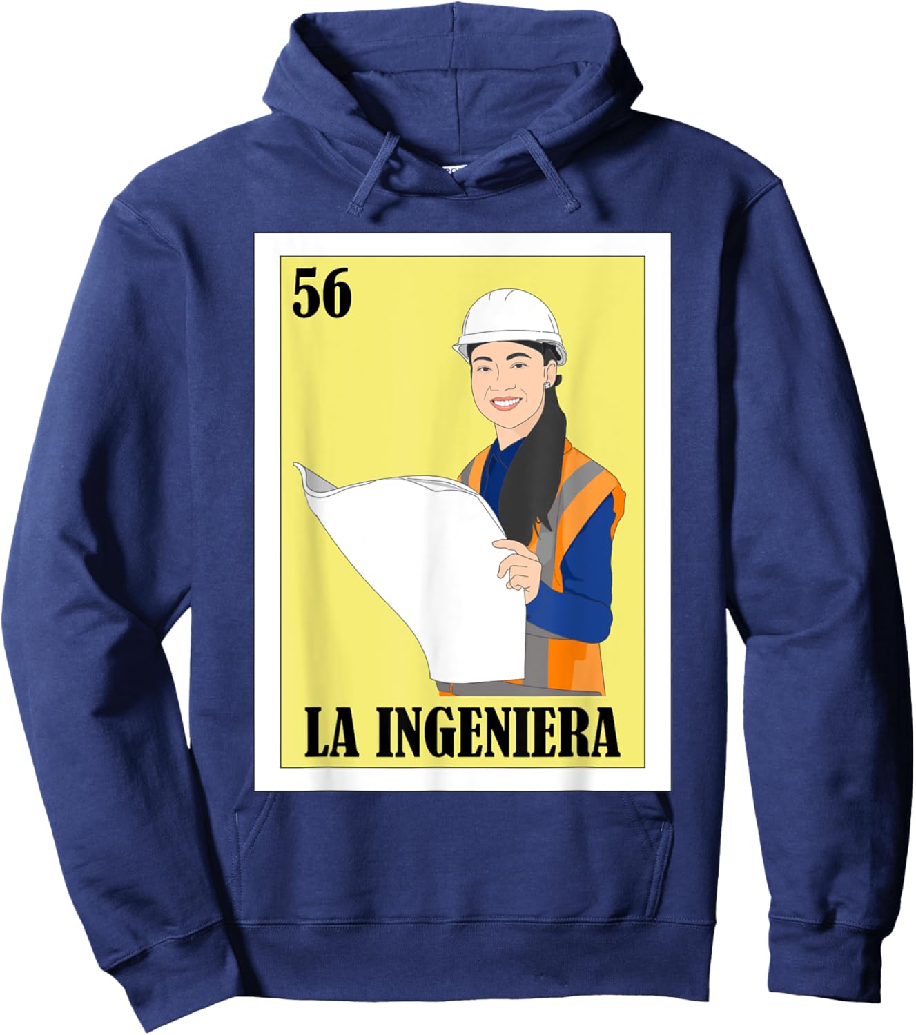 Funny Mexican Engineering Design - La Ingeniera Hoodie - Hoodie | Navy