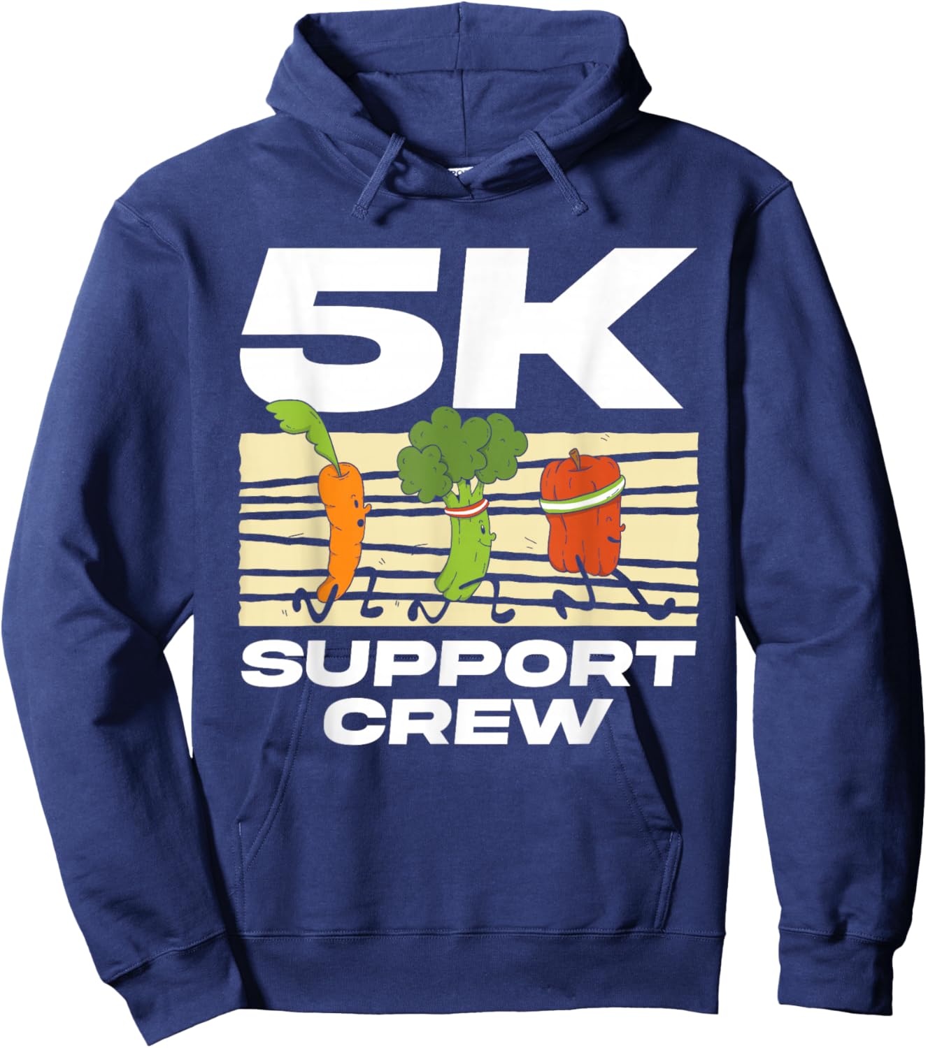 5K Support Team Running Race Runner 5K Hoodie - Hoodie | Navy