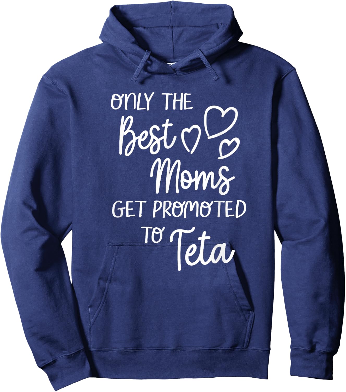 The Best Moms Get Promoted To Teta for Arabic Syrian Grandma Hoodie - Hoodie | Navy