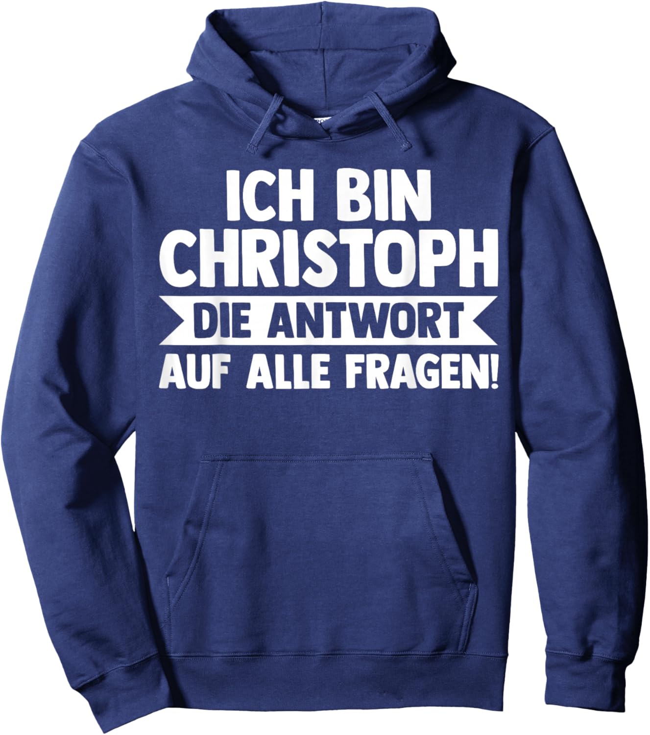 Vorname Chris Christoph Hoodie - Hoodie | Navy