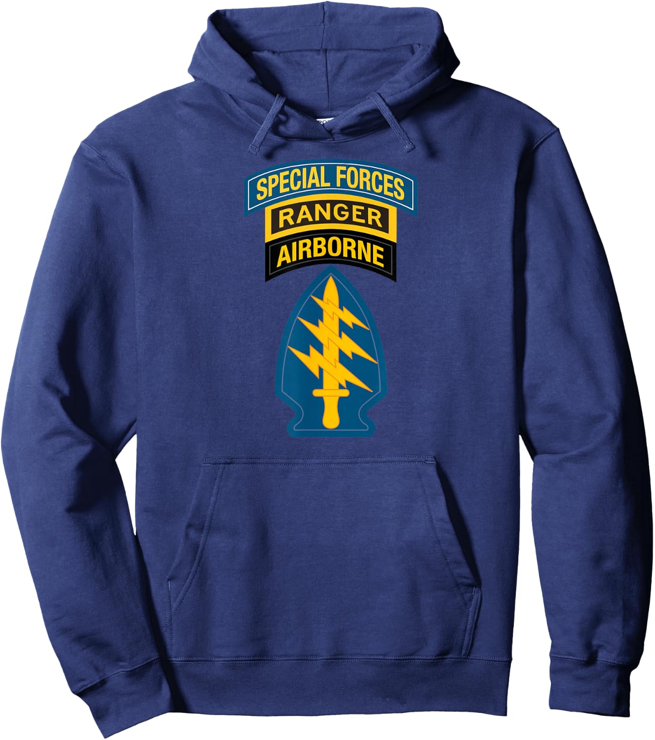 Special Forces Patch - SF Ranger Tab Hoodie - Hoodie | Navy