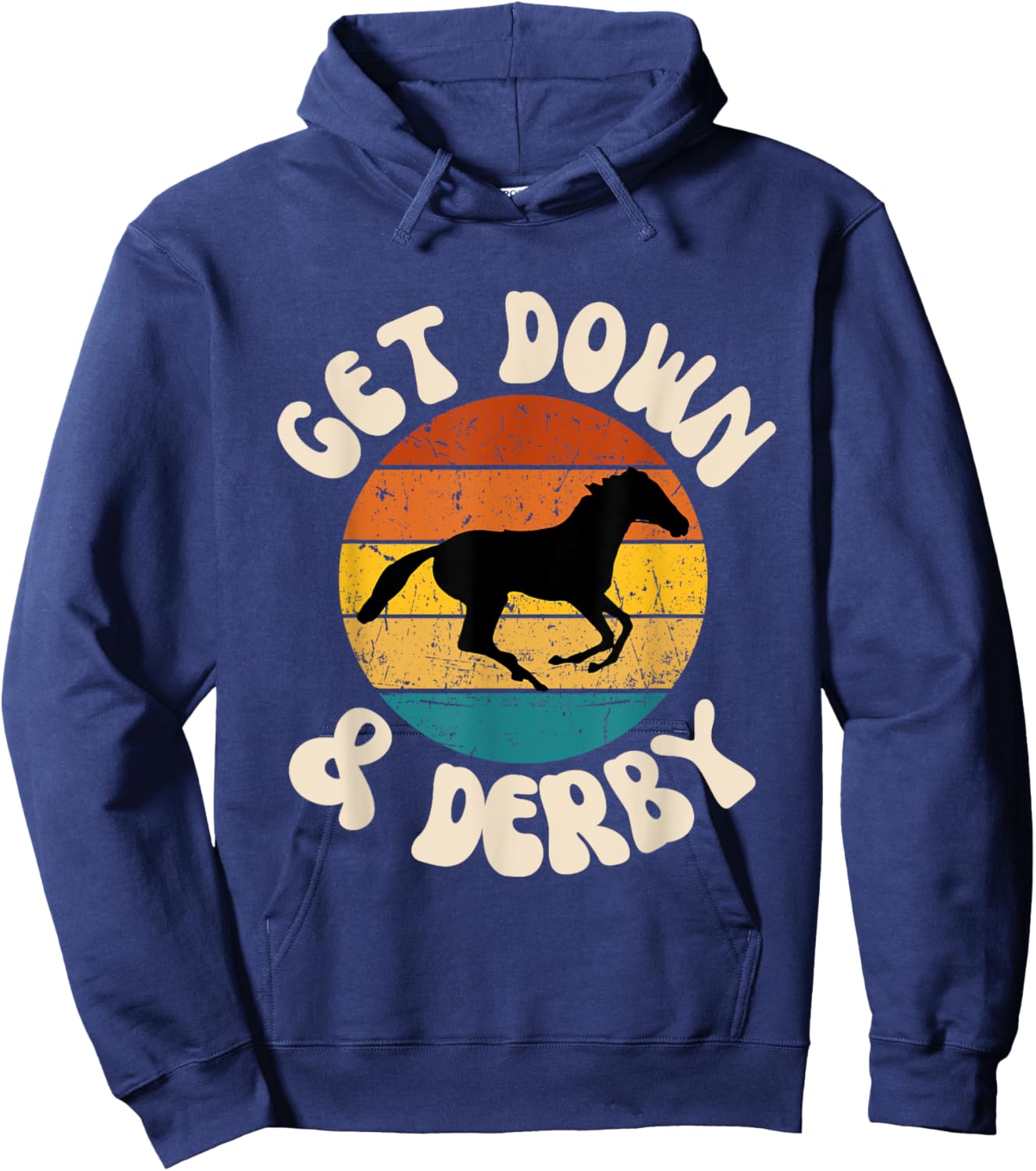 Get Down and Derby Hoodie - Hoodie | Navy