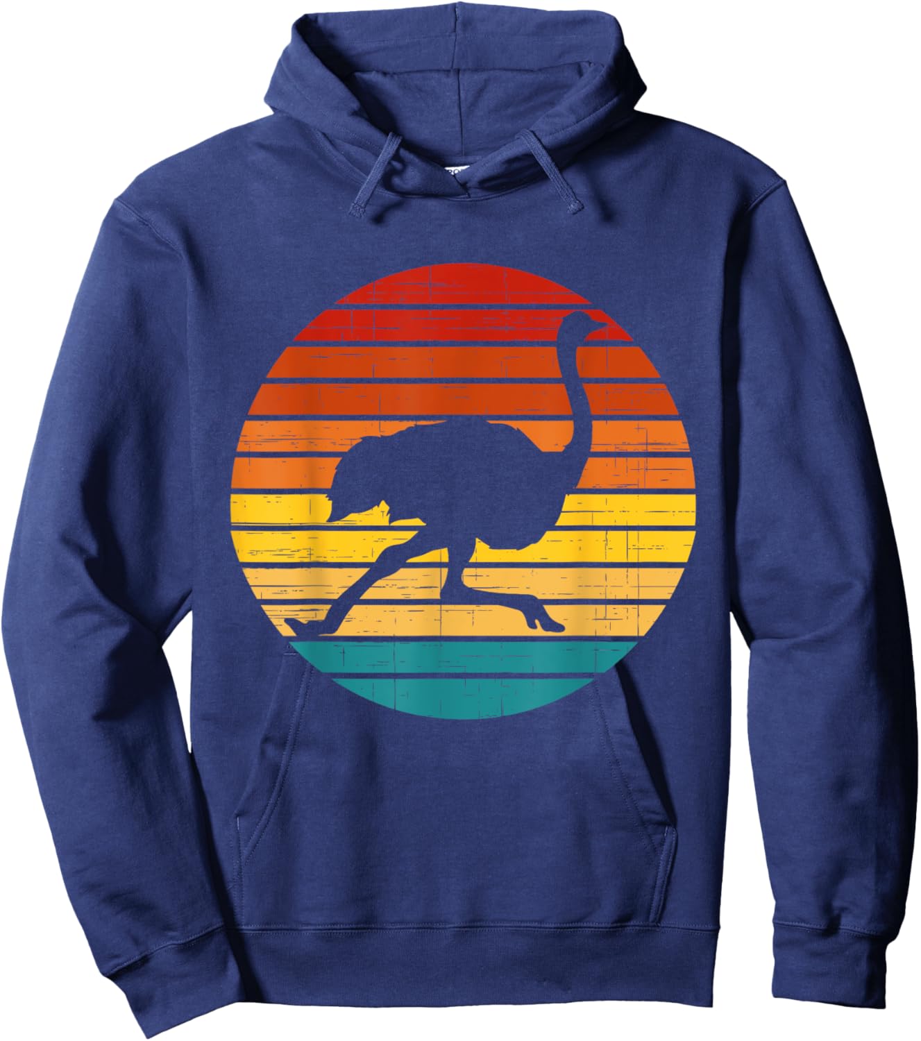 Vintage Ostricht shirt, Ostrich for kids, Ostrich shirt girl Hoodie - Hoodie | Navy