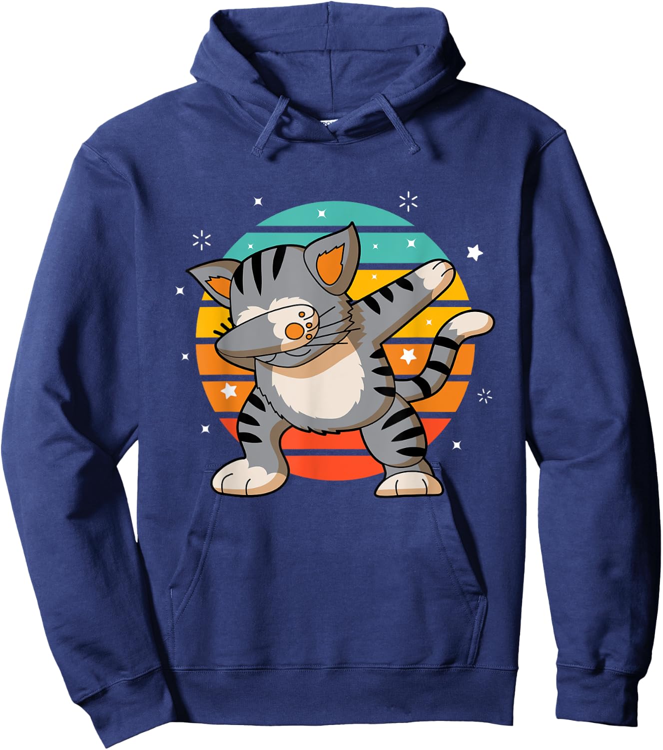 Dabbing Cat - Funny Dab Cat Lover Gift Hoodie - Hoodie | Navy