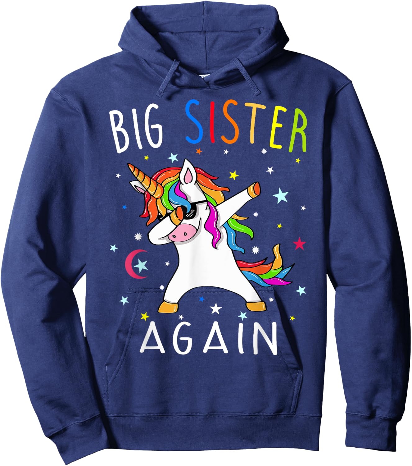 Big Sister Again - Sibling older daughter shirt gift Hoodie - Hoodie | Navy