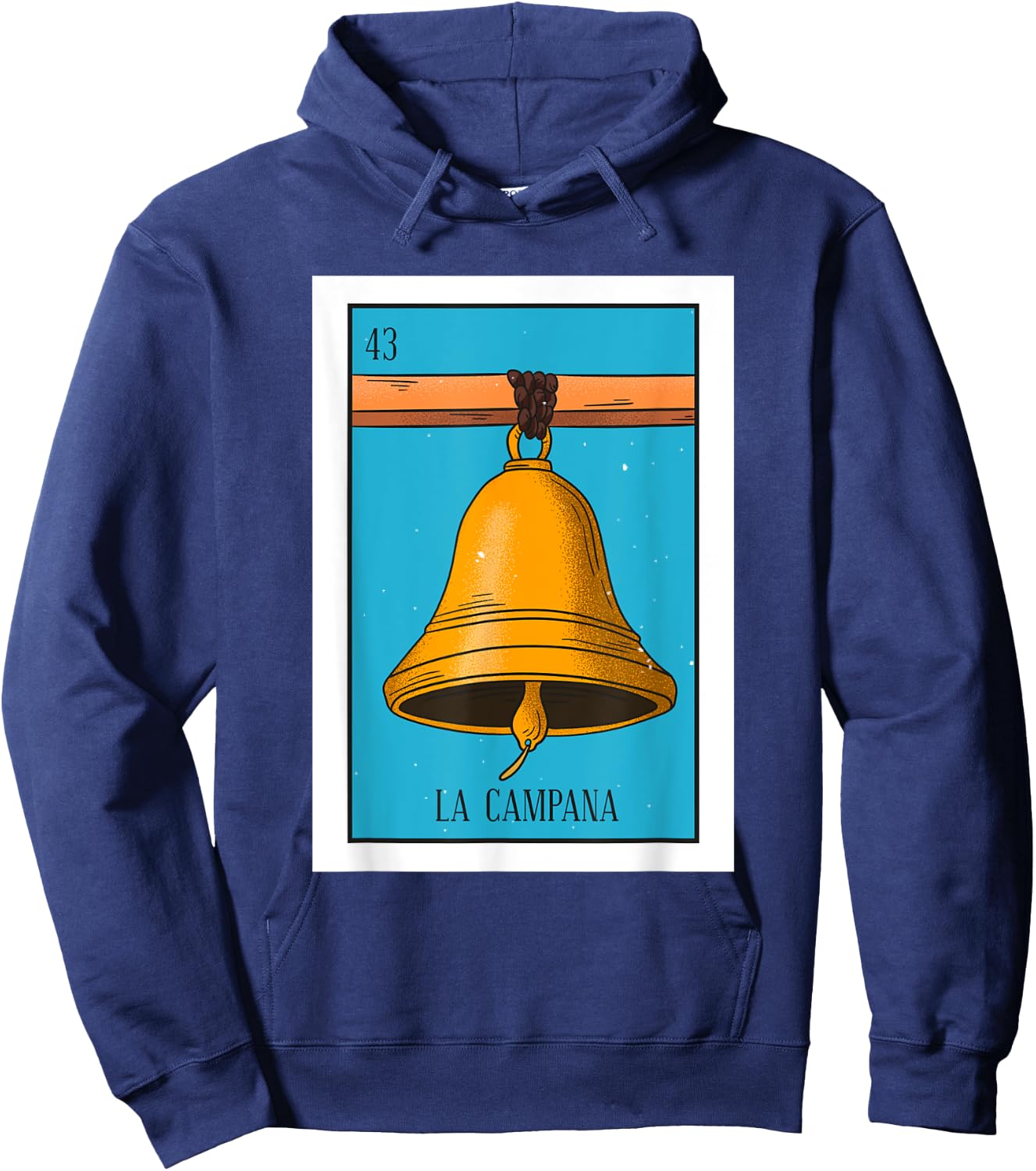 La Campana Lottery Card Gift The Bell Card Mexican Lottery Hoodie - Hoodie | Navy