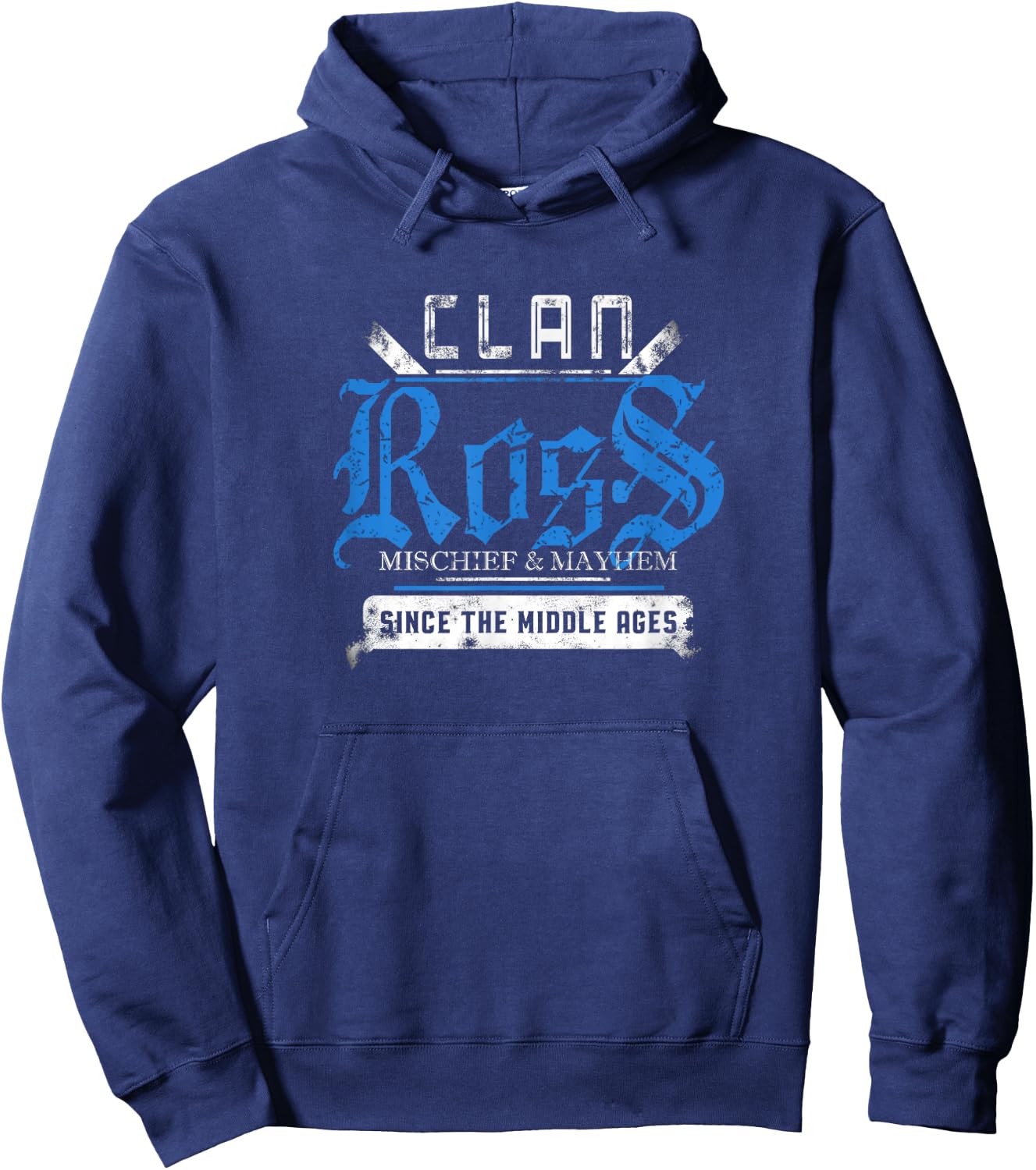 Clan Ross - Mischief and Mayhem Since The Middle Ages Hoodie - Hoodie | Navy