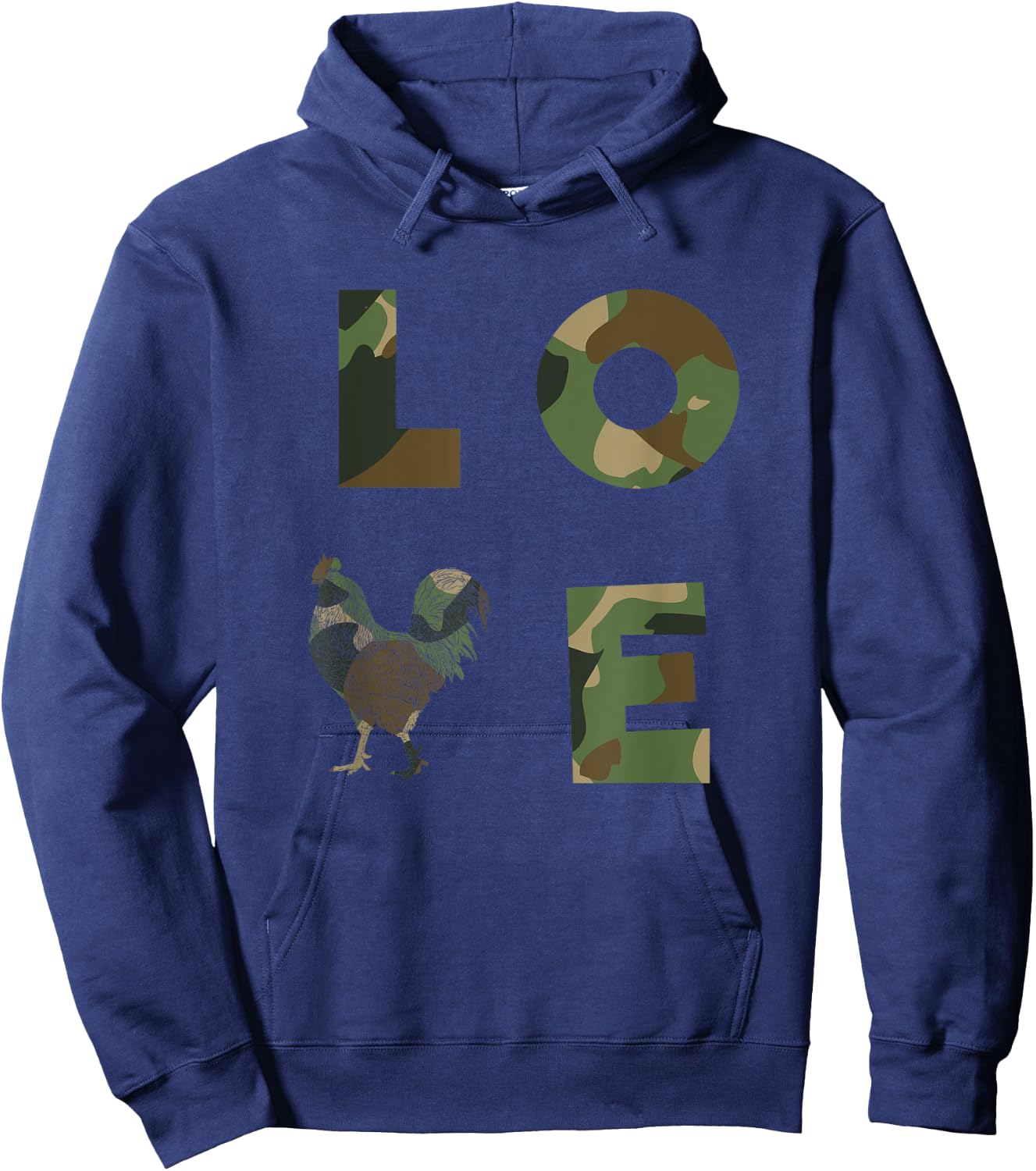 Chicken Whisperer - Women Men Camo Camouflage Chicken Fan Hoodie - Hoodie | Navy
