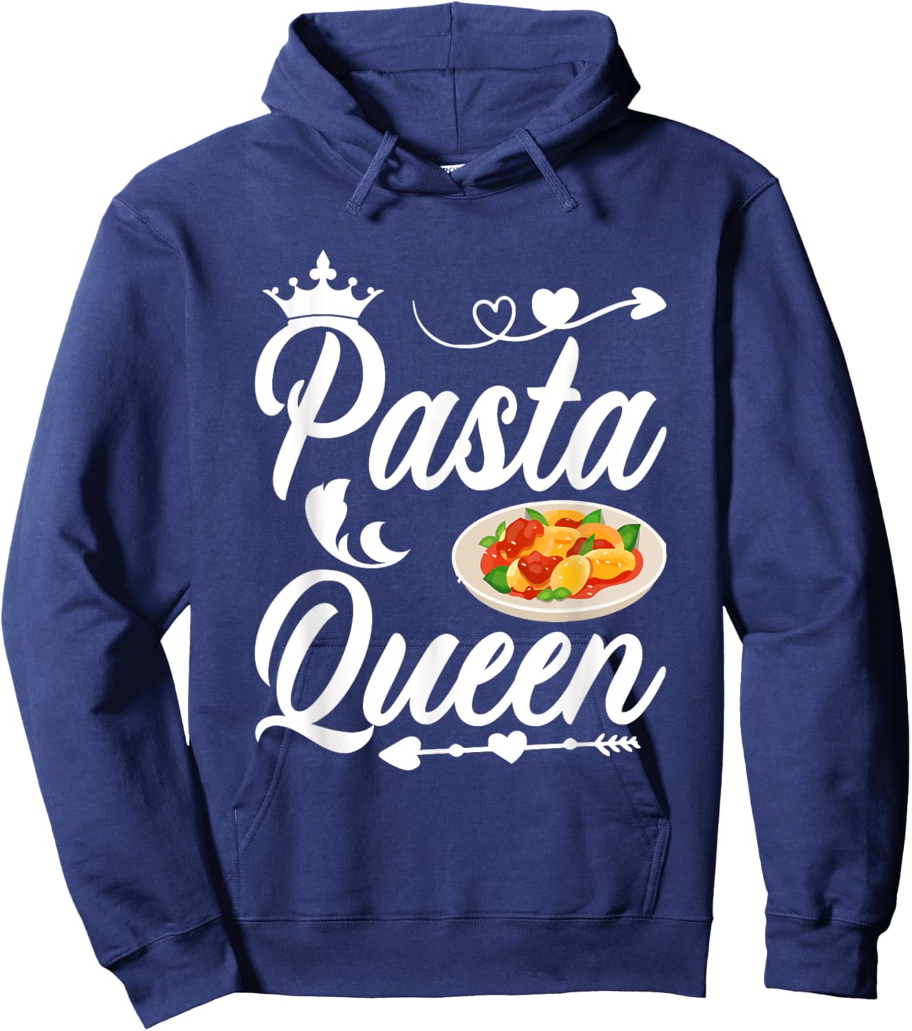Pasta Queen I Pasta Hoodie - Hoodie | Navy