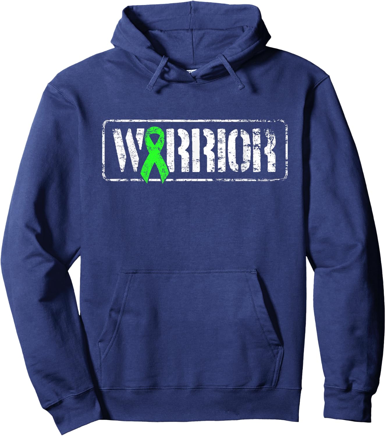 Non-Hodgkins Lymphoma Warrior - Military-Style Awareness Hoodie - Hoodie | Navy
