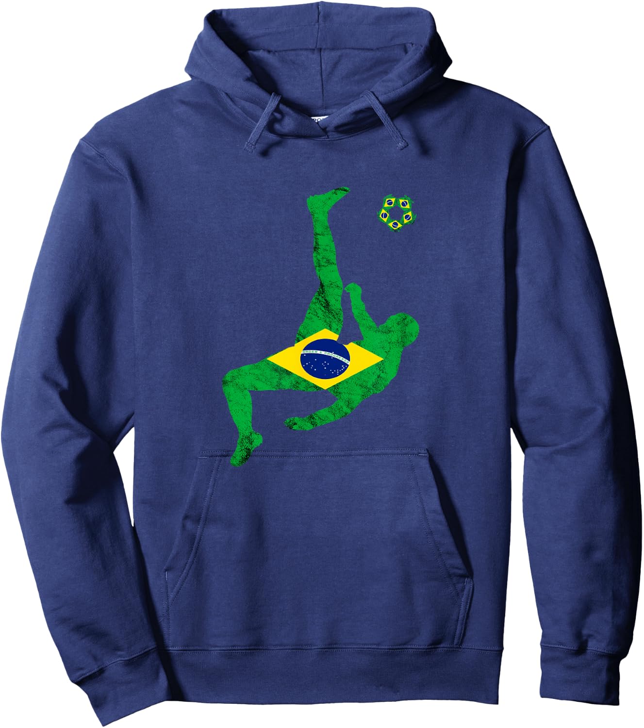 Brazil Soccer Brazilian Pride Brazilian Soccer Player Brazil Hoodie - Hoodie | Navy