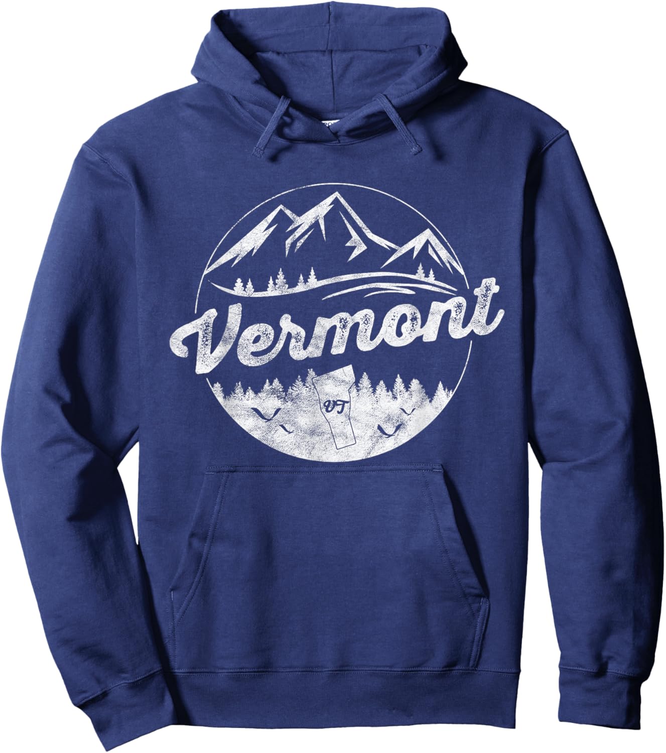 Vermont Emblem Vermont Hoodie - Hoodie | Navy