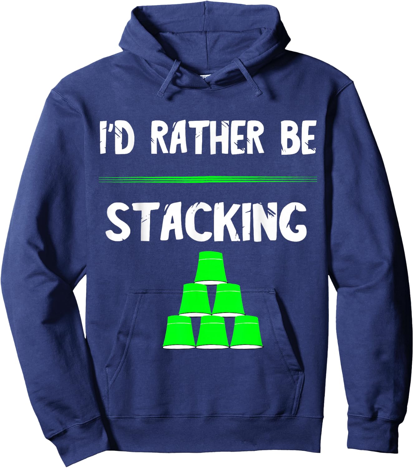 Sport Stacking Speed Stacker Cups Stacking Sports Hoodie - Hoodie | Navy