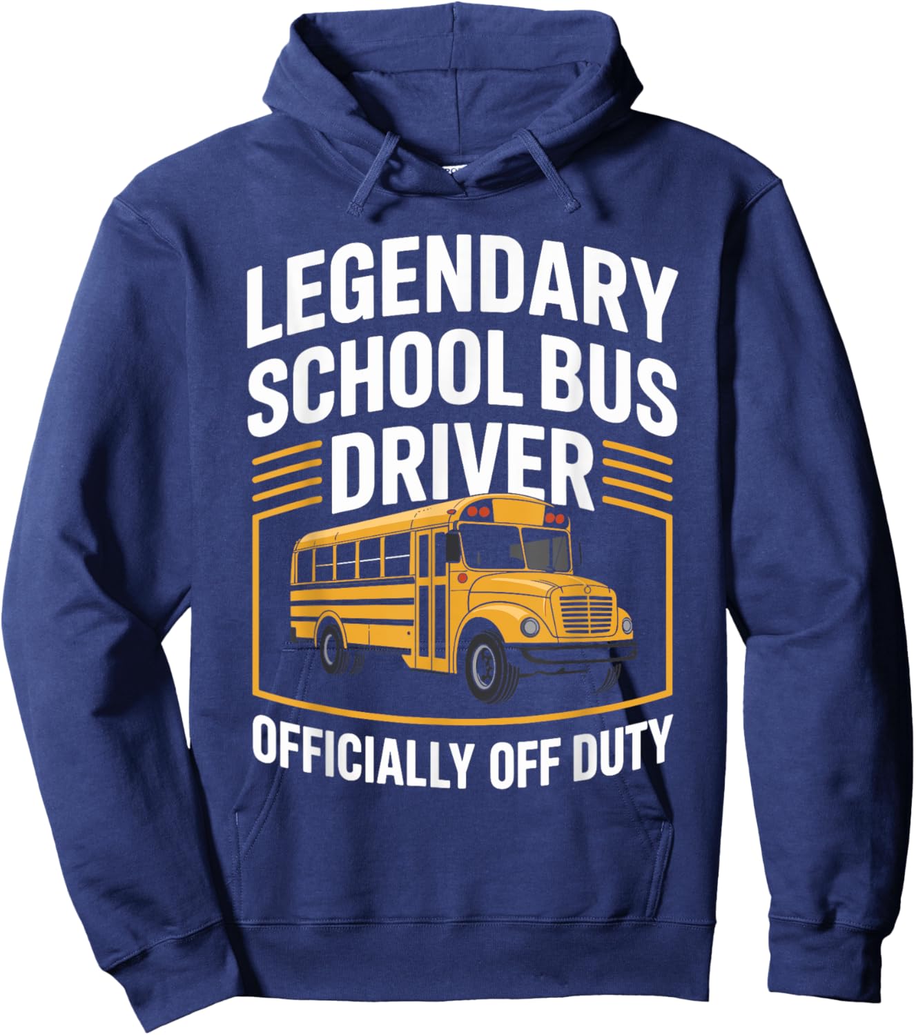 School Bus Driver Retirement Off Duty Women Hoodie - Hoodie | Navy