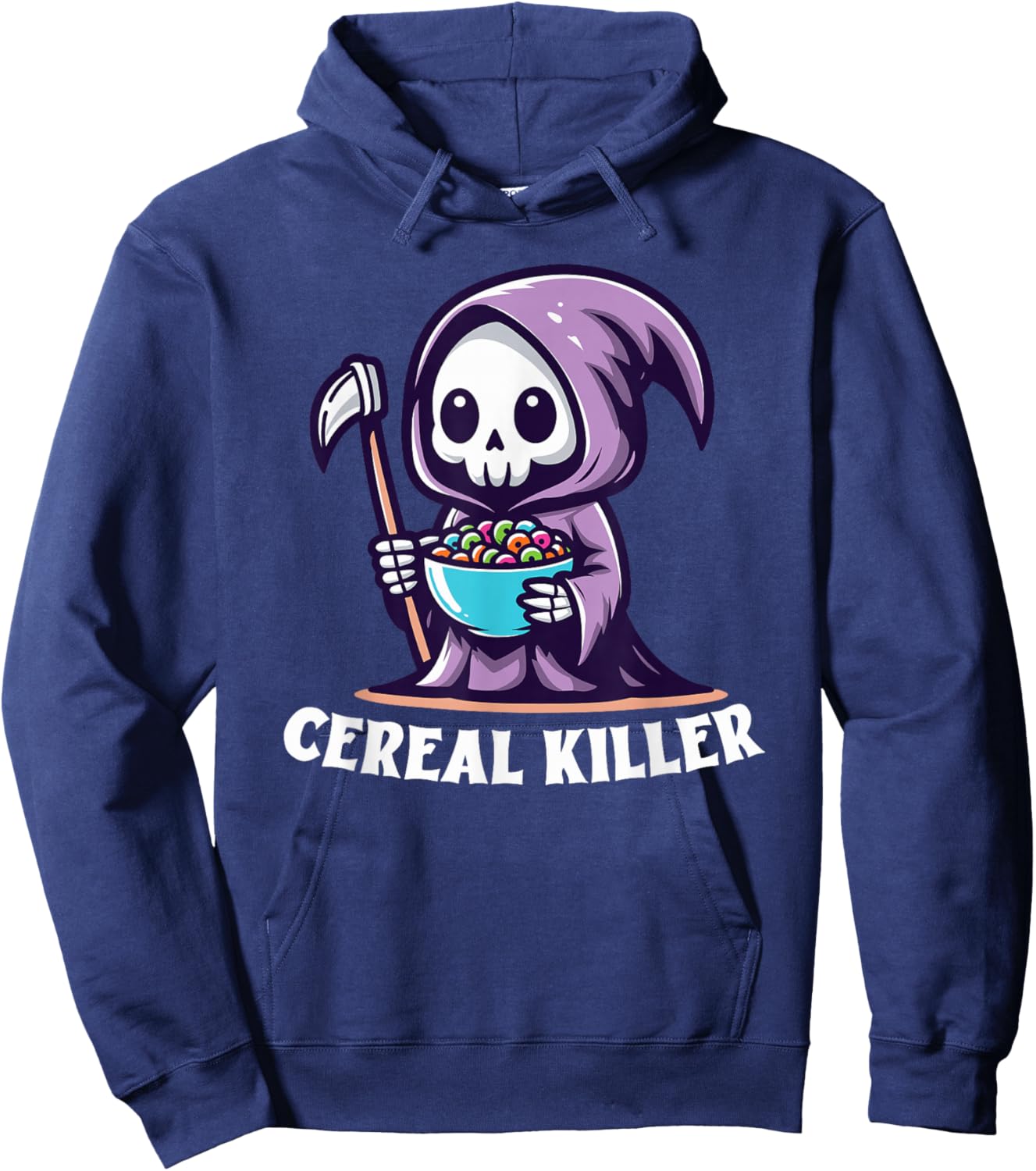 Kawaii Grim Reaper - Cereal Killer Hoodie - Hoodie | Navy