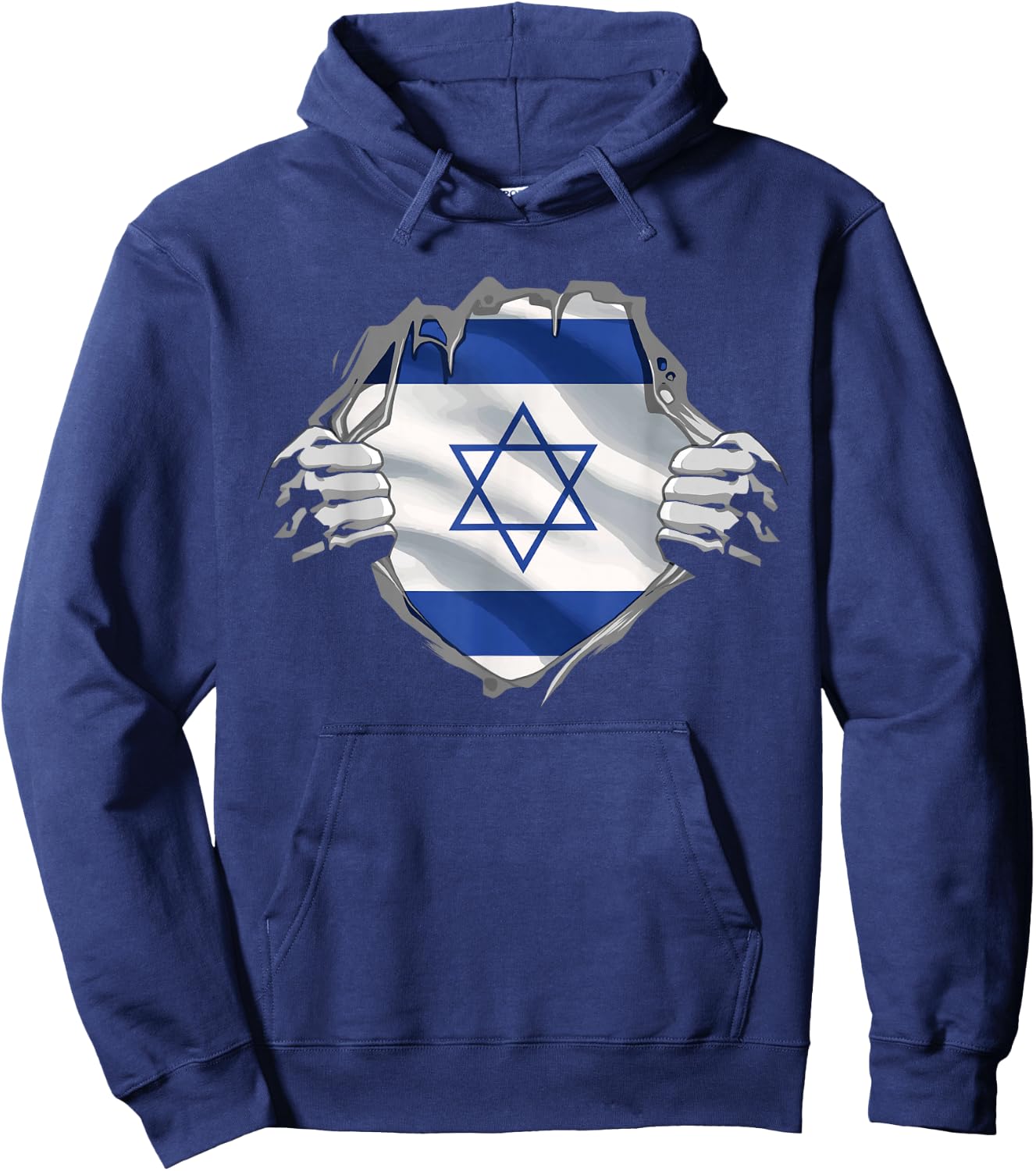 Israel Shirt Israel Flag Star of David Israeli Roots Jewish Hoodie - Hoodie | Navy