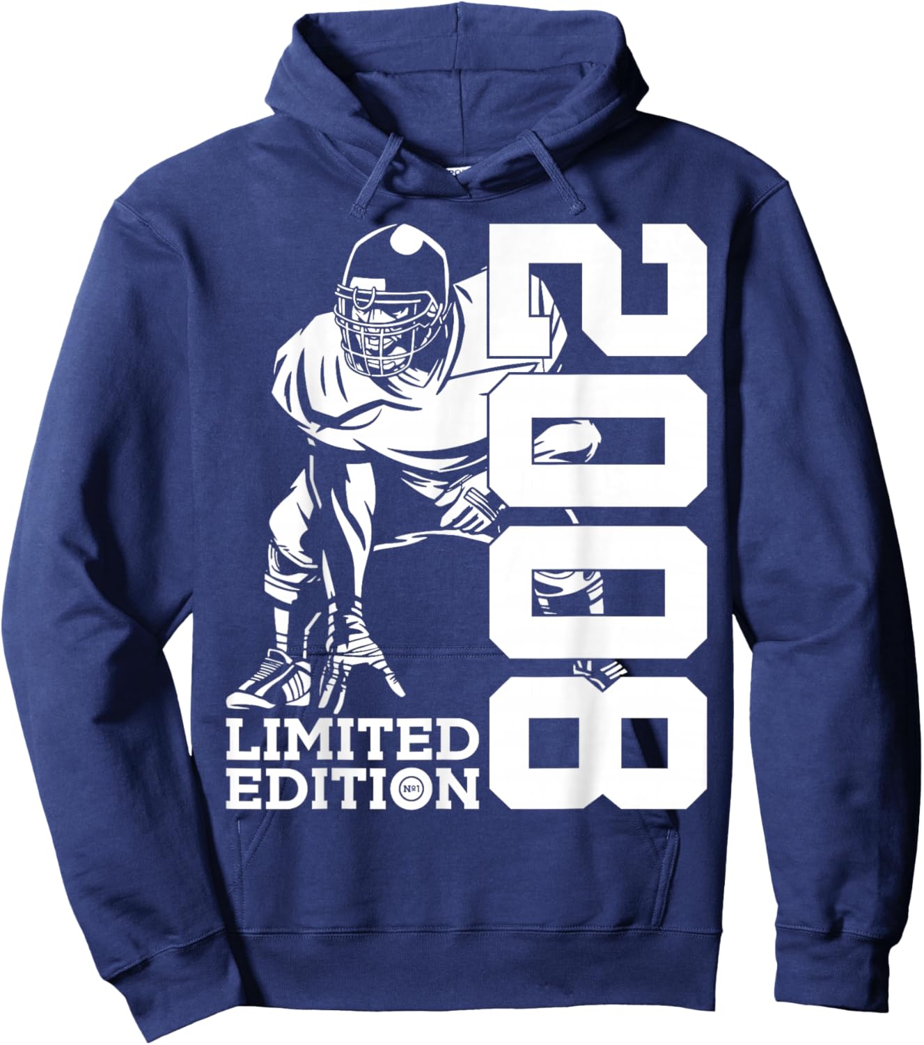 18th BIRTHDAY FOOTBALL LIMITED EDITION 2008 FOOTBALL Hoodie - Hoodie | Navy