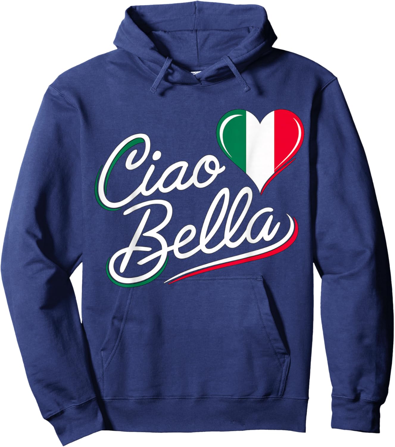 Ciao Bella Italian Italy Flag Hoodie - Hoodie | Navy