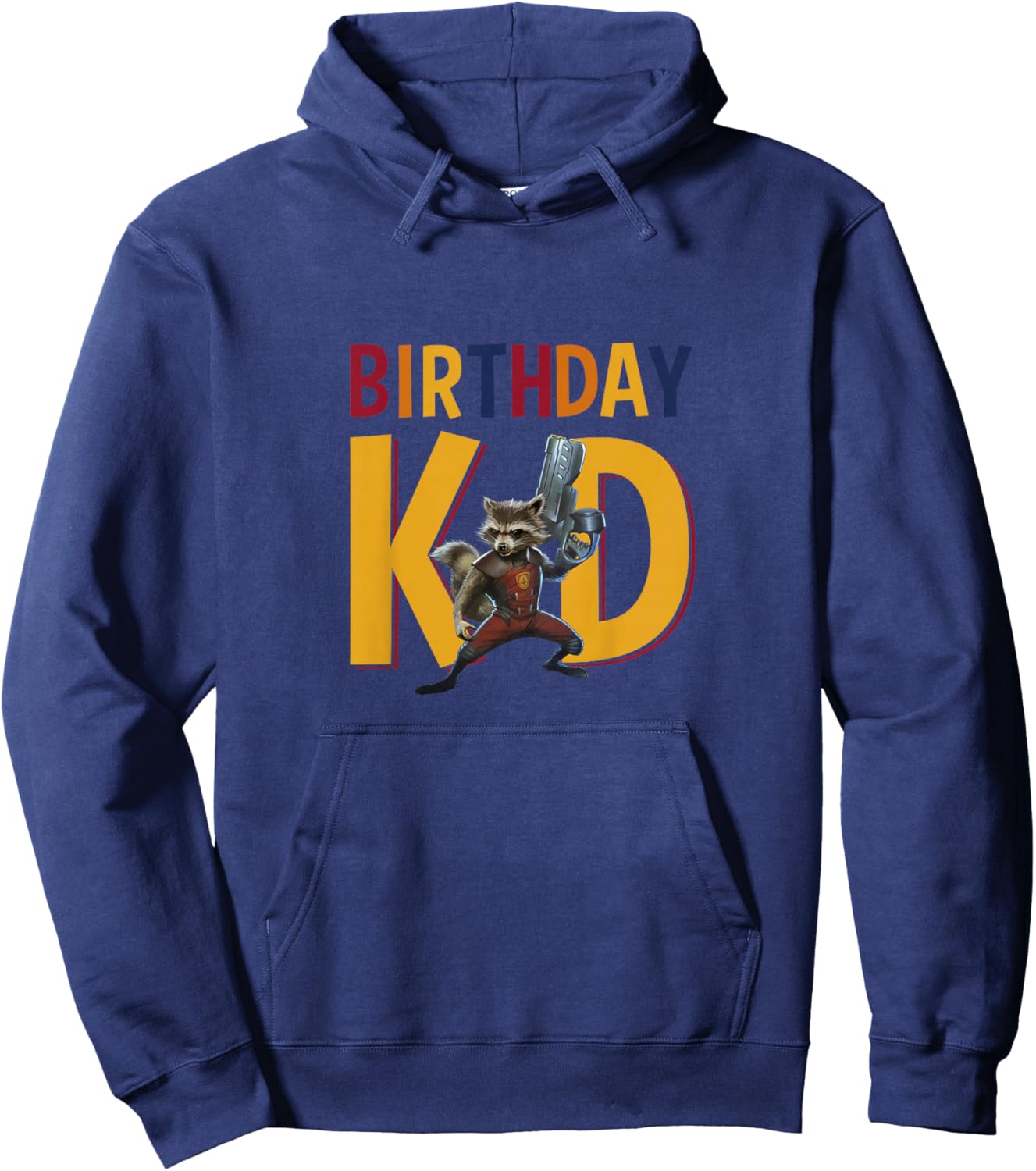 Kids Marvel Guardians of the Galaxy Birthday Kid Rocket Youth Hoodie - Hoodie | Navy
