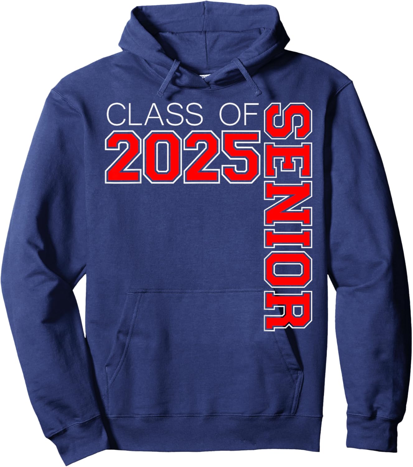 Red Class of 2025 Senior Swag - 2025 Senior Grads of 25 Hoodie - Hoodie | Navy