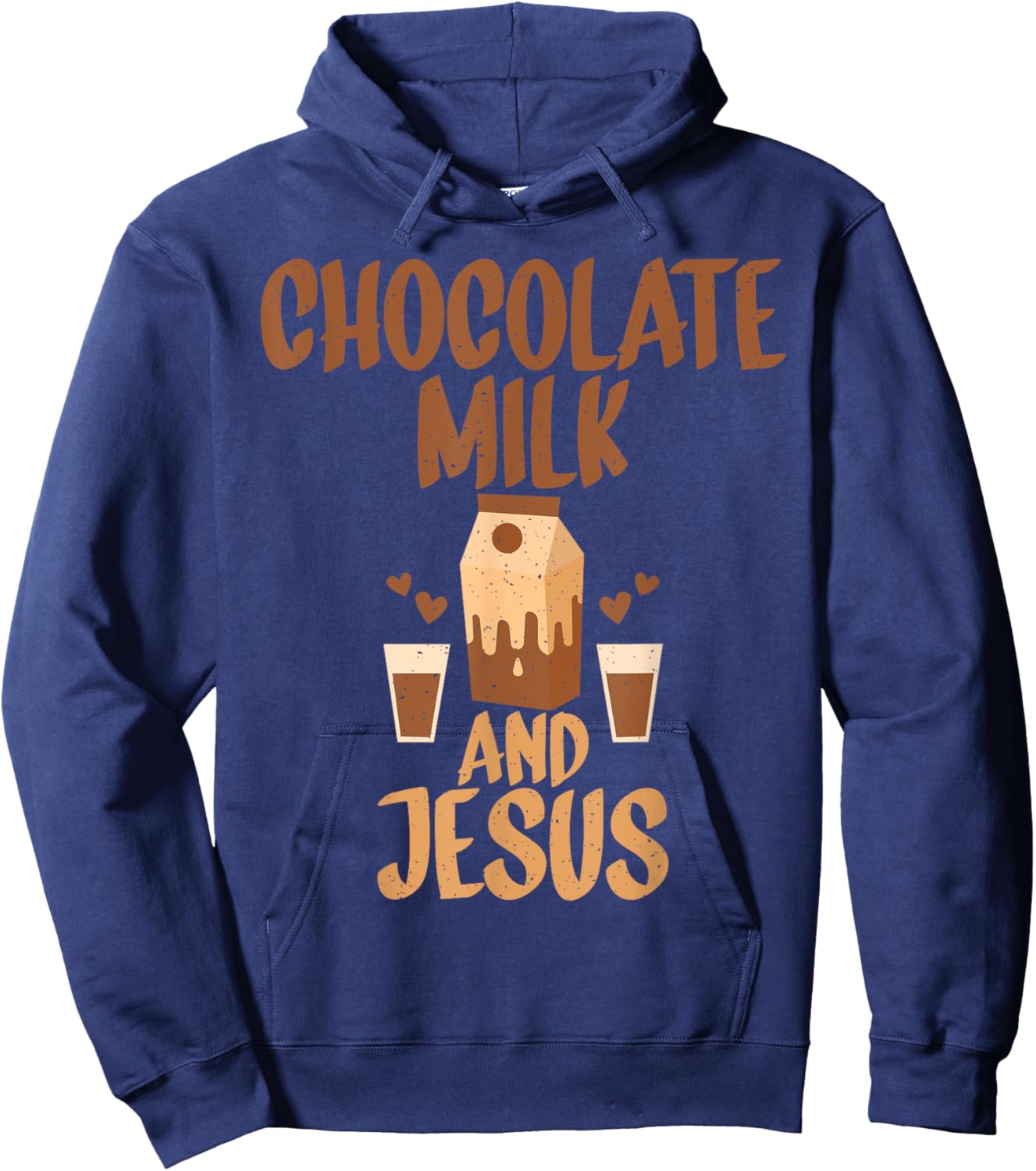 Chocolate Milk and Jesus Chocolate Milk Hoodie - Hoodie | Navy