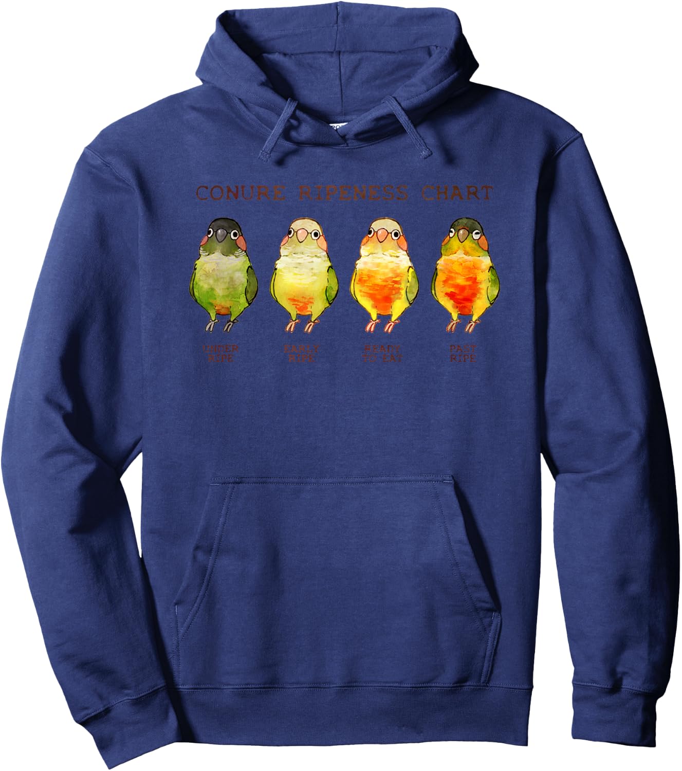 Conure Ripeness Chart Hoodie - Hoodie | Navy