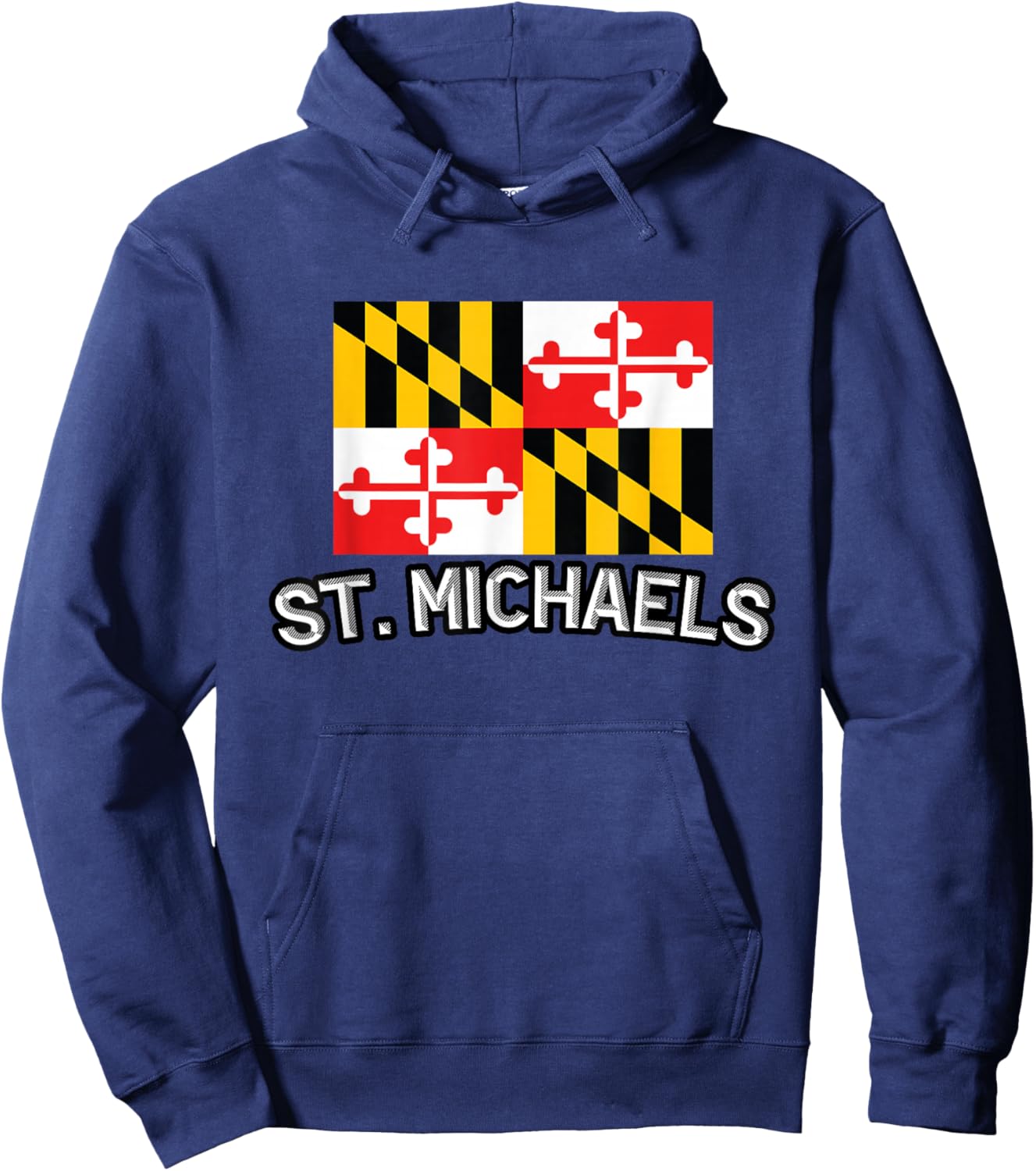 St. Michaels - Maryland | Saint - MD City State USA Souvenir Hoodie - Hoodie | Navy