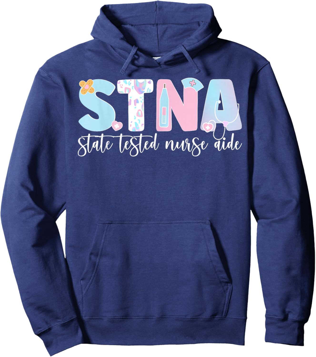 STNA Nurse Aide State Tested Nursing Assistant Hoodie - Hoodie | Navy